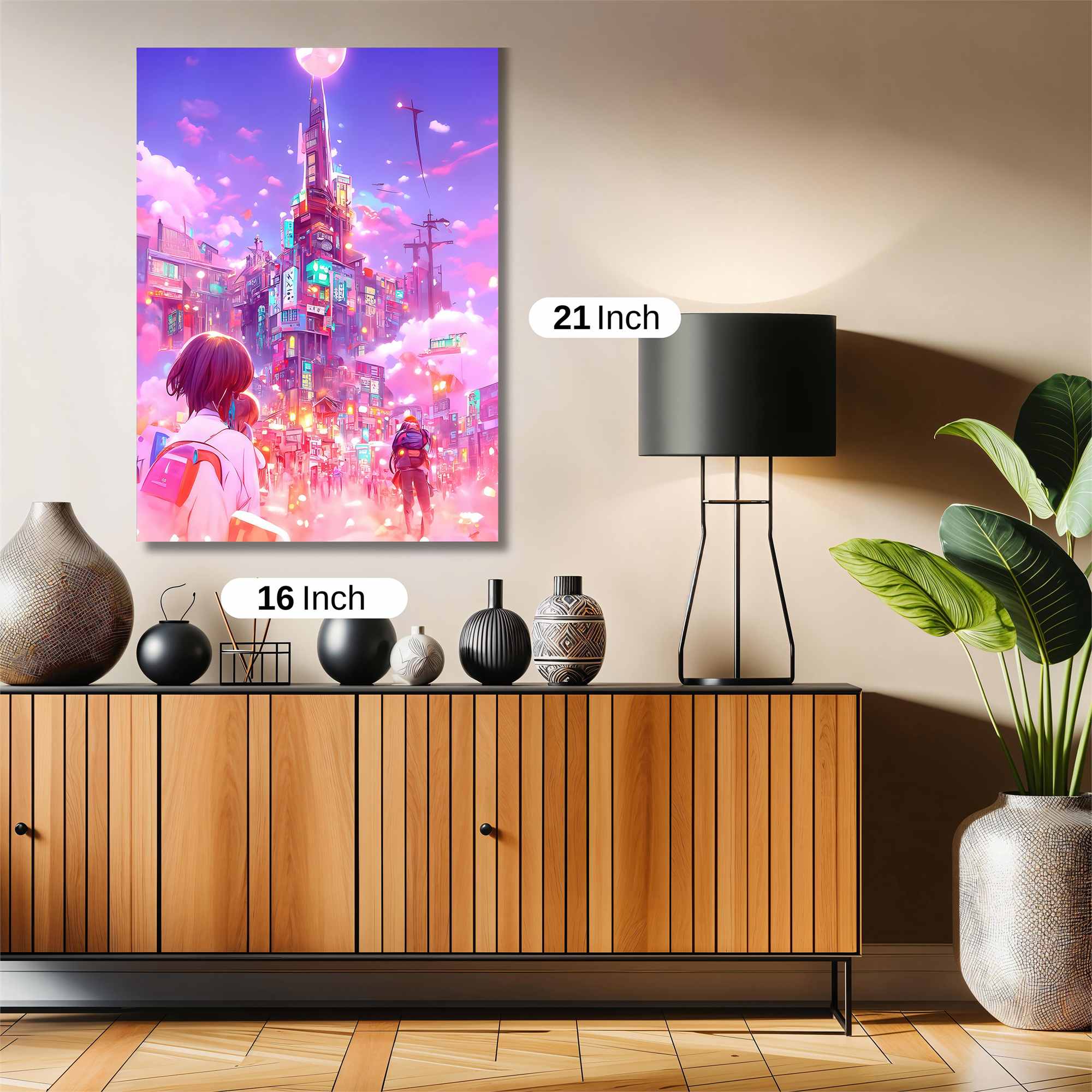 Neon Dreamscape Safe Wall Magnetic / M