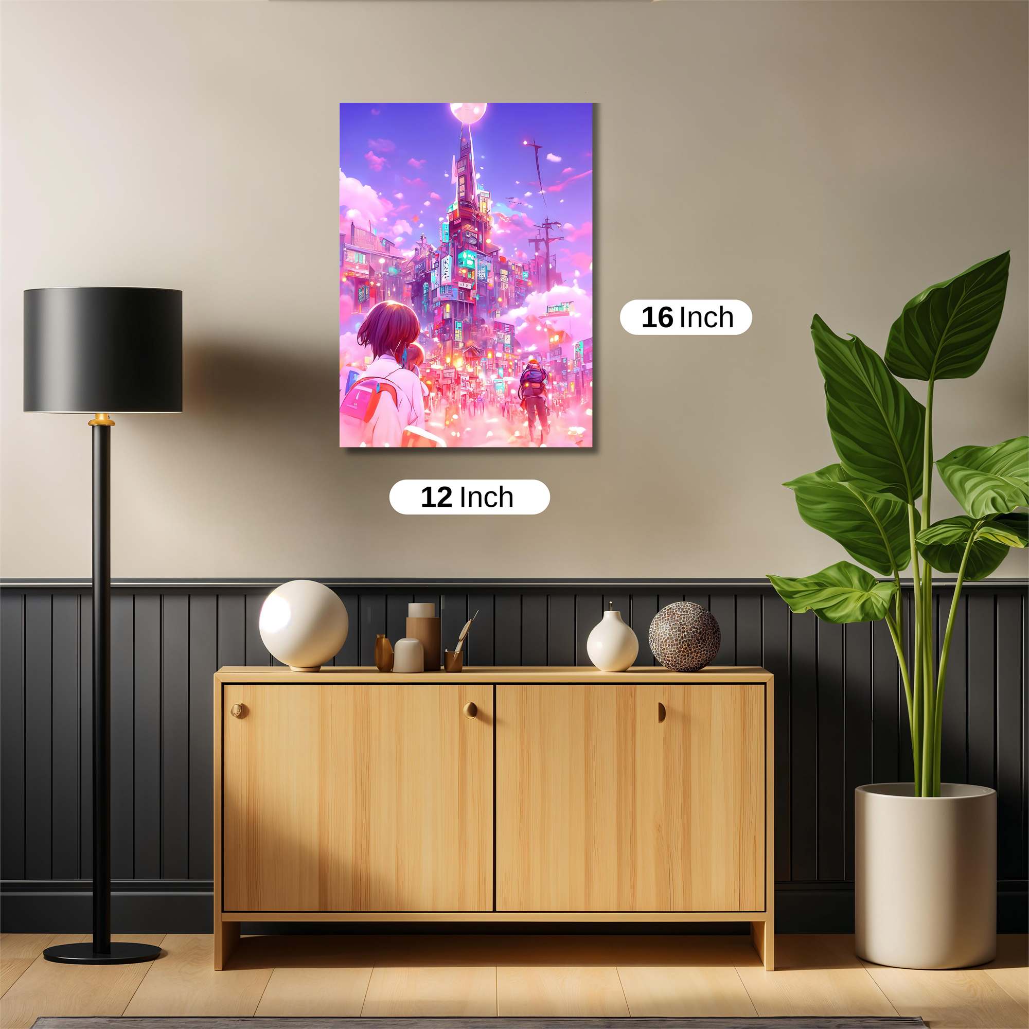 Neon Dreamscape Safe Wall Magnetic / M