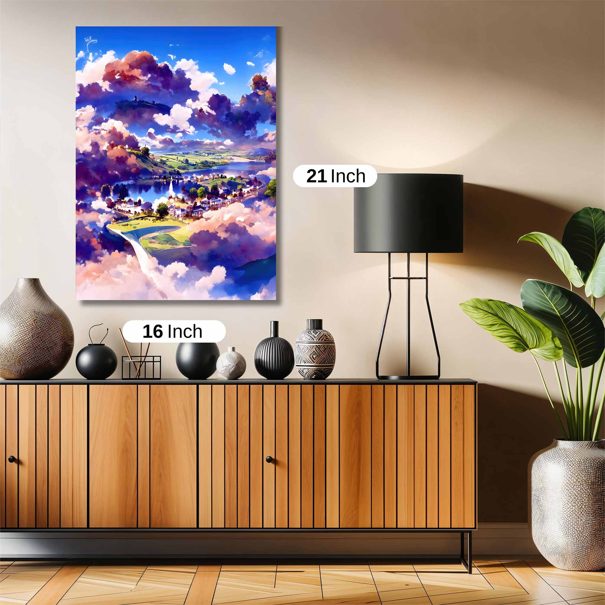 Cloudscape Serenity Safe Wall Magnetic / M
