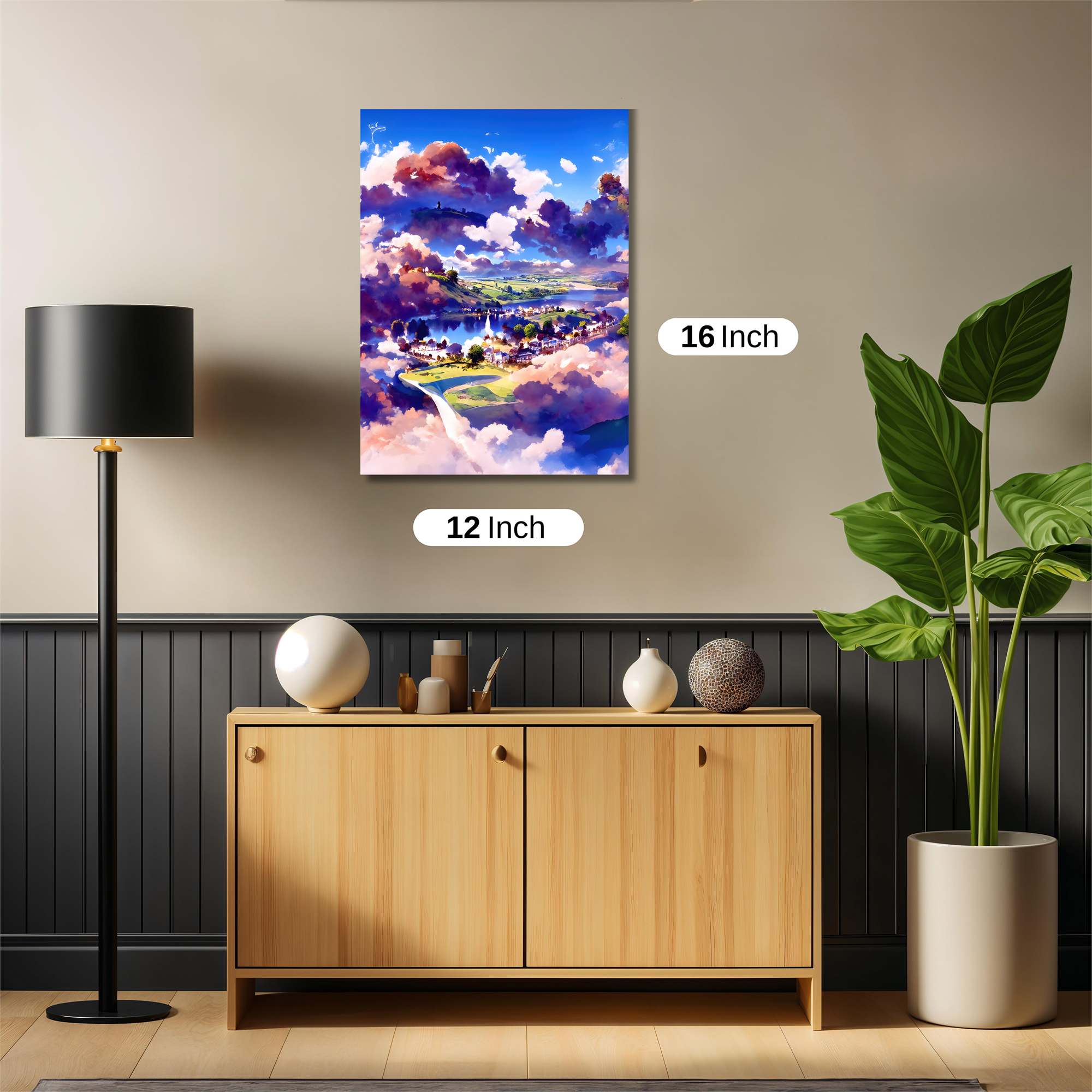 Cloudscape Serenity Safe Wall Magnetic / M