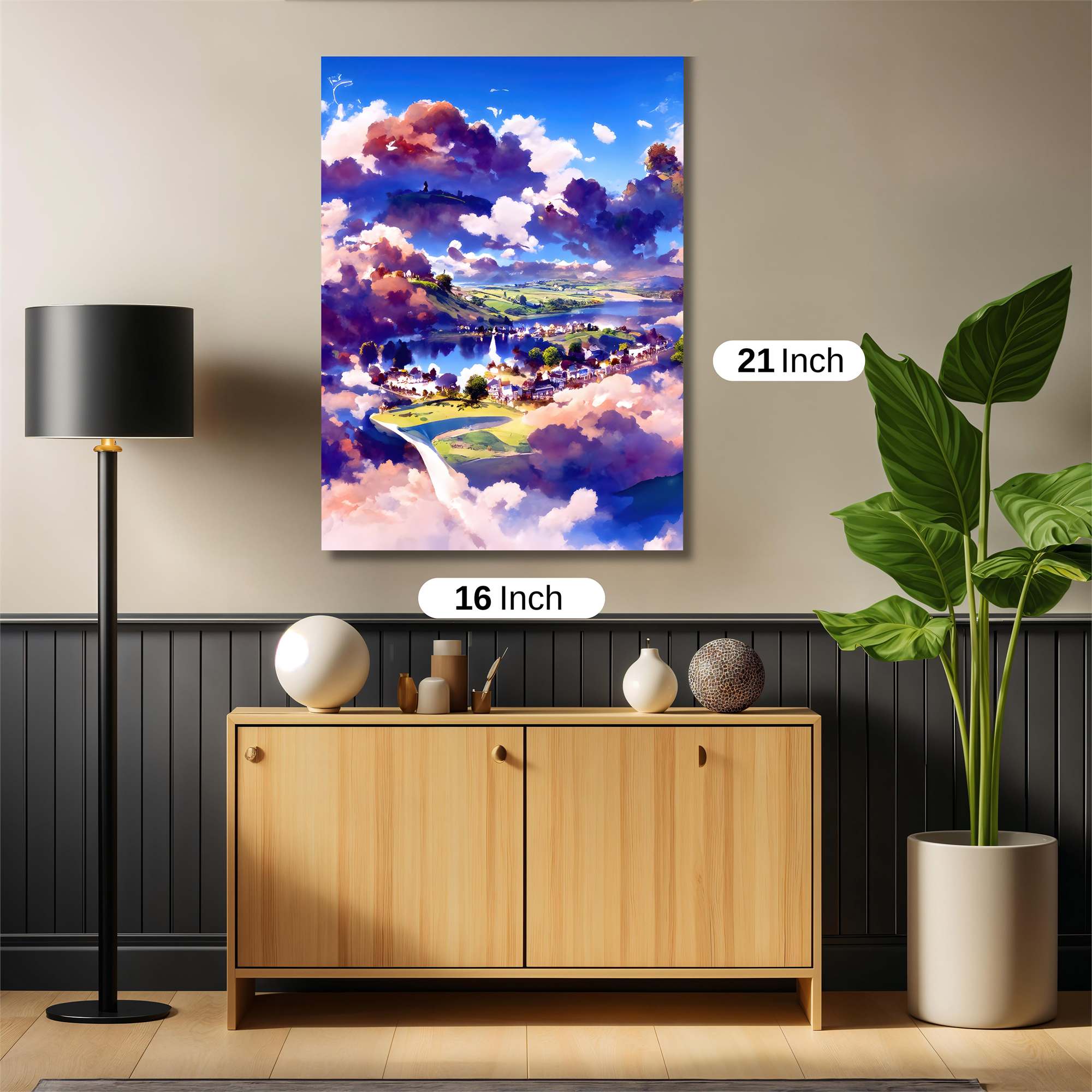 Cloudscape Serenity Safe Wall Magnetic / M