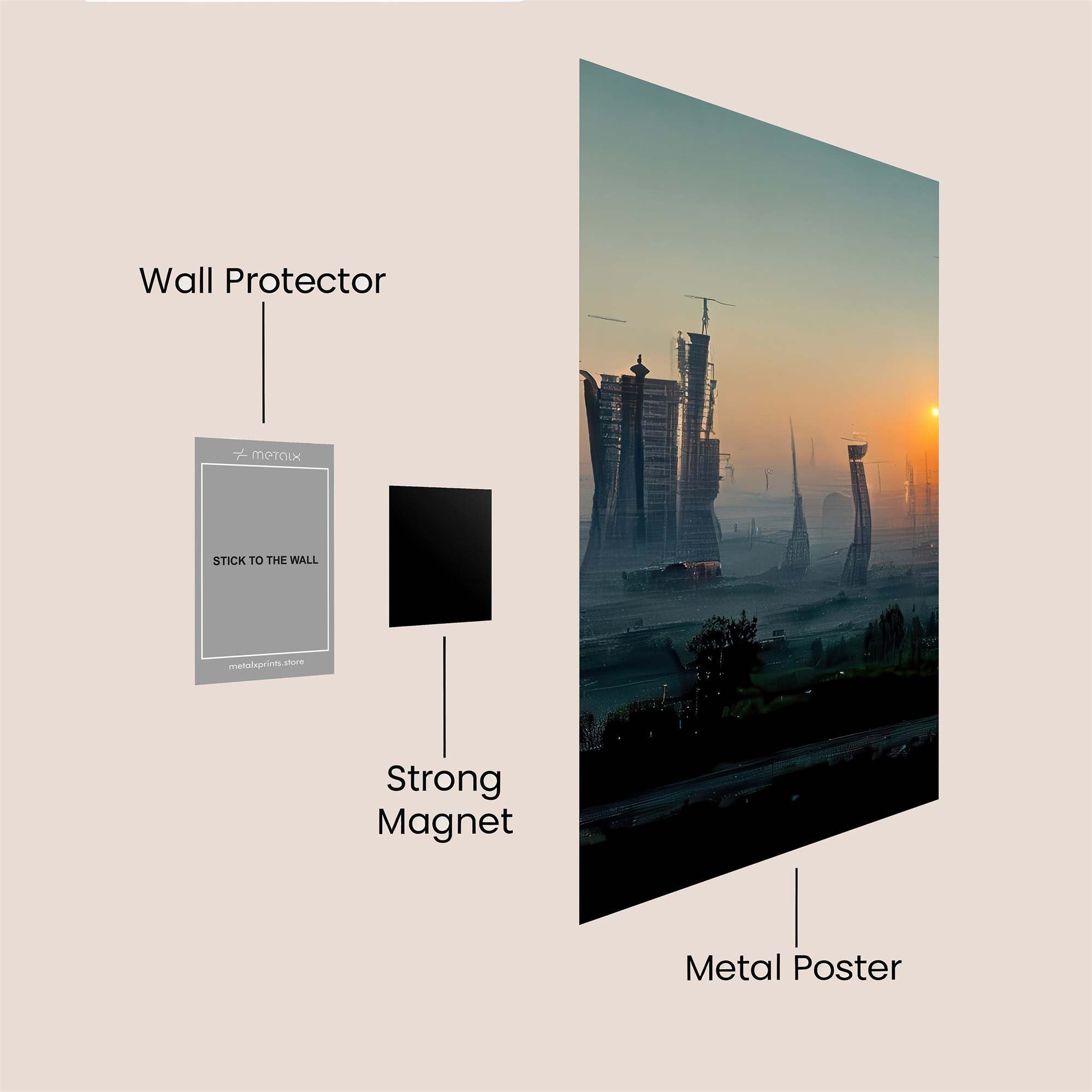 Future Dawn Safe Wall Magnetic / M