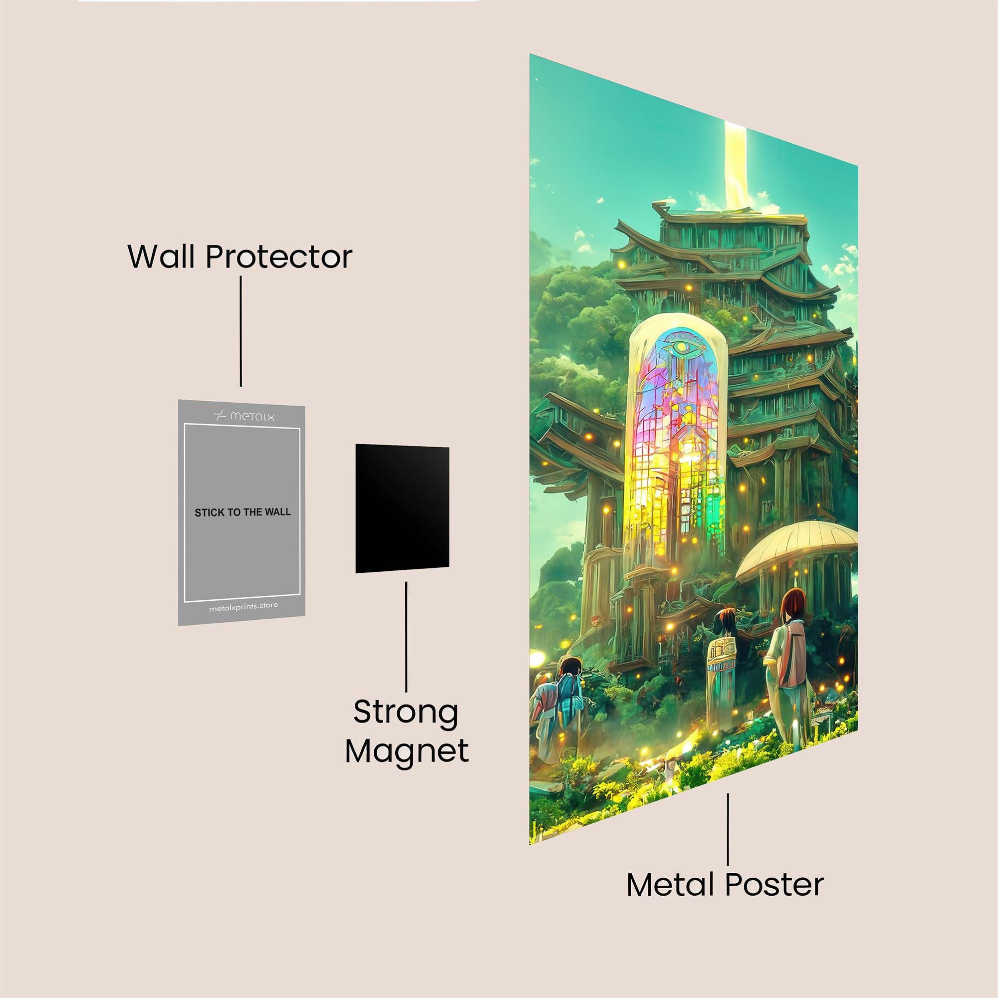 Pagoda Radiance Safe Wall Magnetic / M