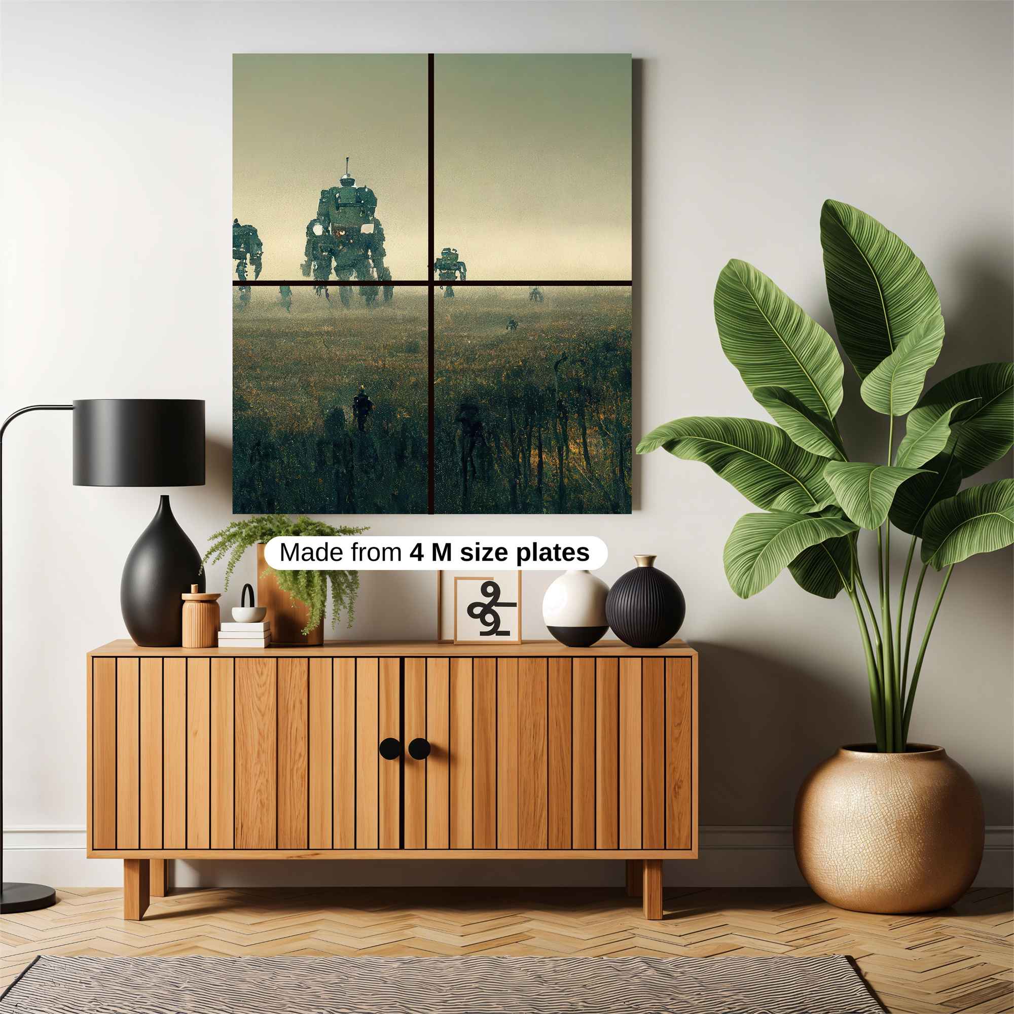 Robots Marching Safe Wall Magnetic / M