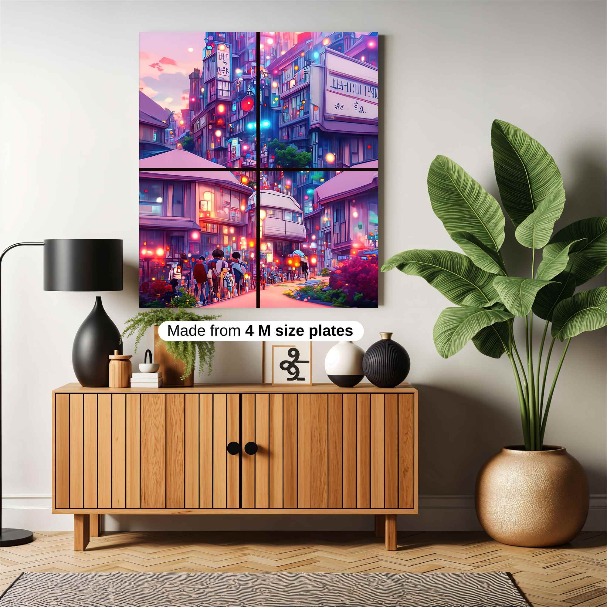 Neon Dreamscape Safe Wall Magnetic / M
