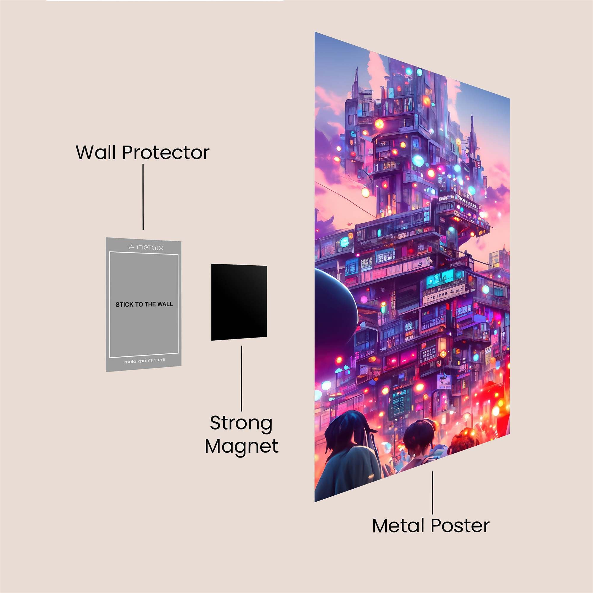 Cyberpunk Euphoria Safe Wall Magnetic / M