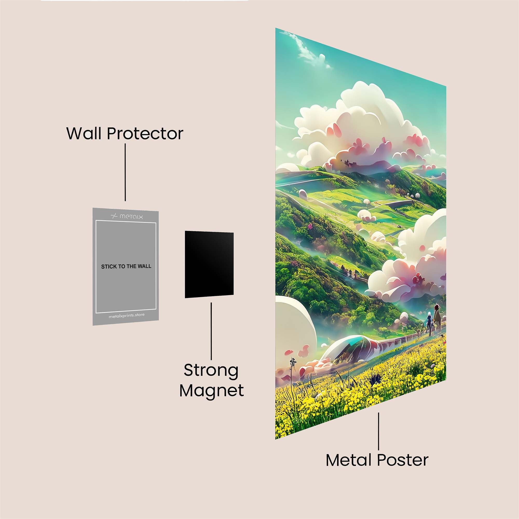 Dreamscape Serenity Safe Wall Magnetic / M