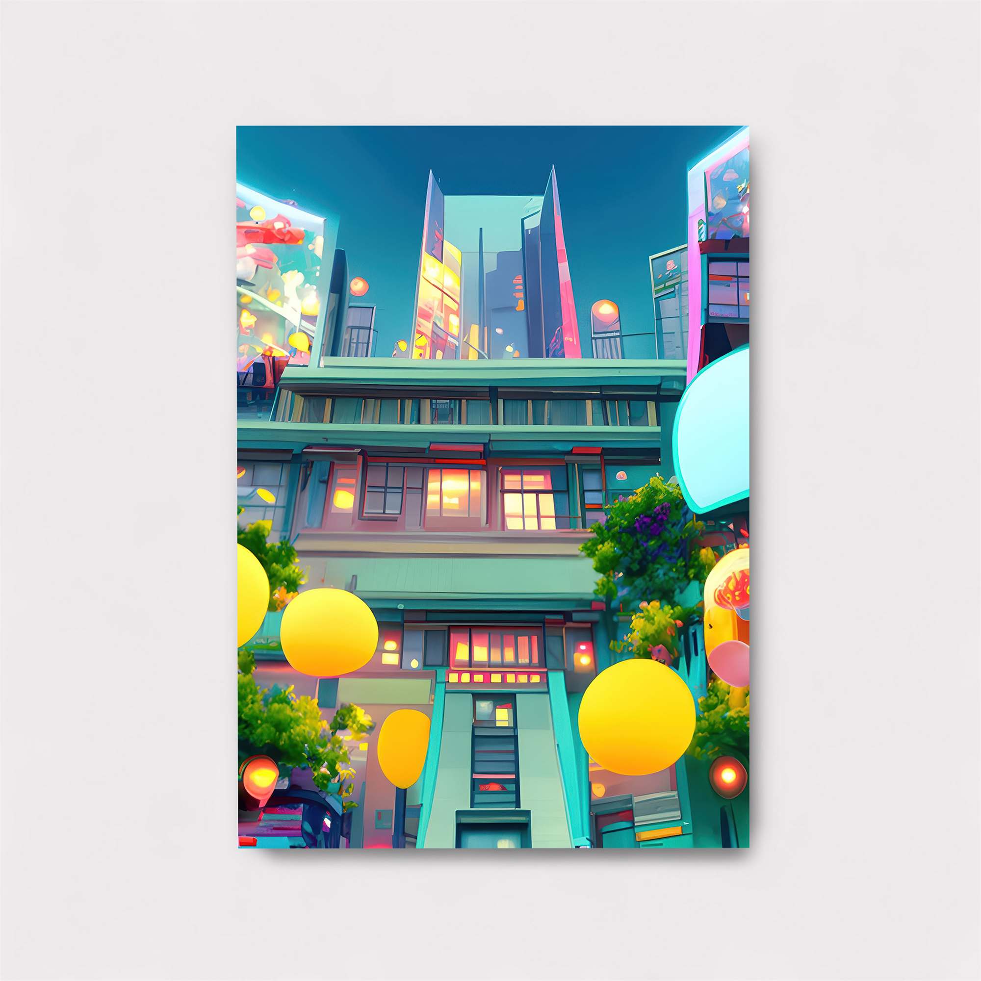 Neon Serenity Safe Wall Magnetic / M