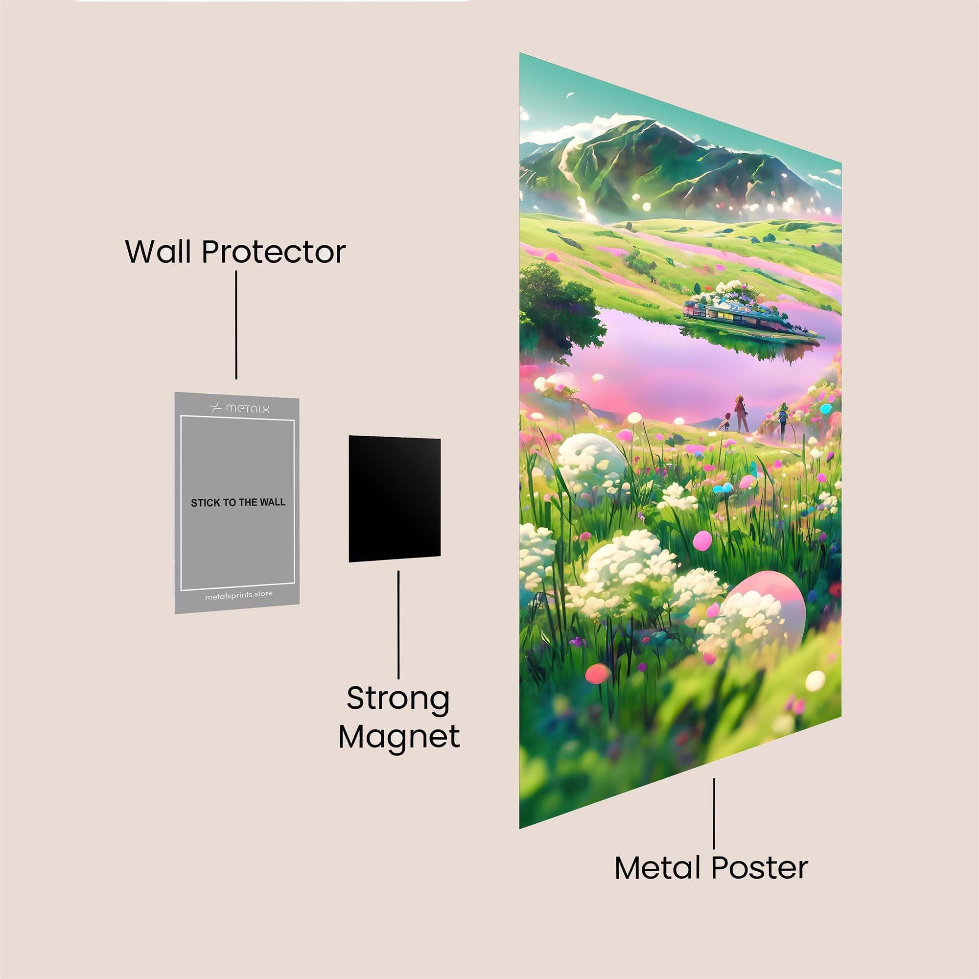 MeadowWhimsy Safe Wall Magnetic / M