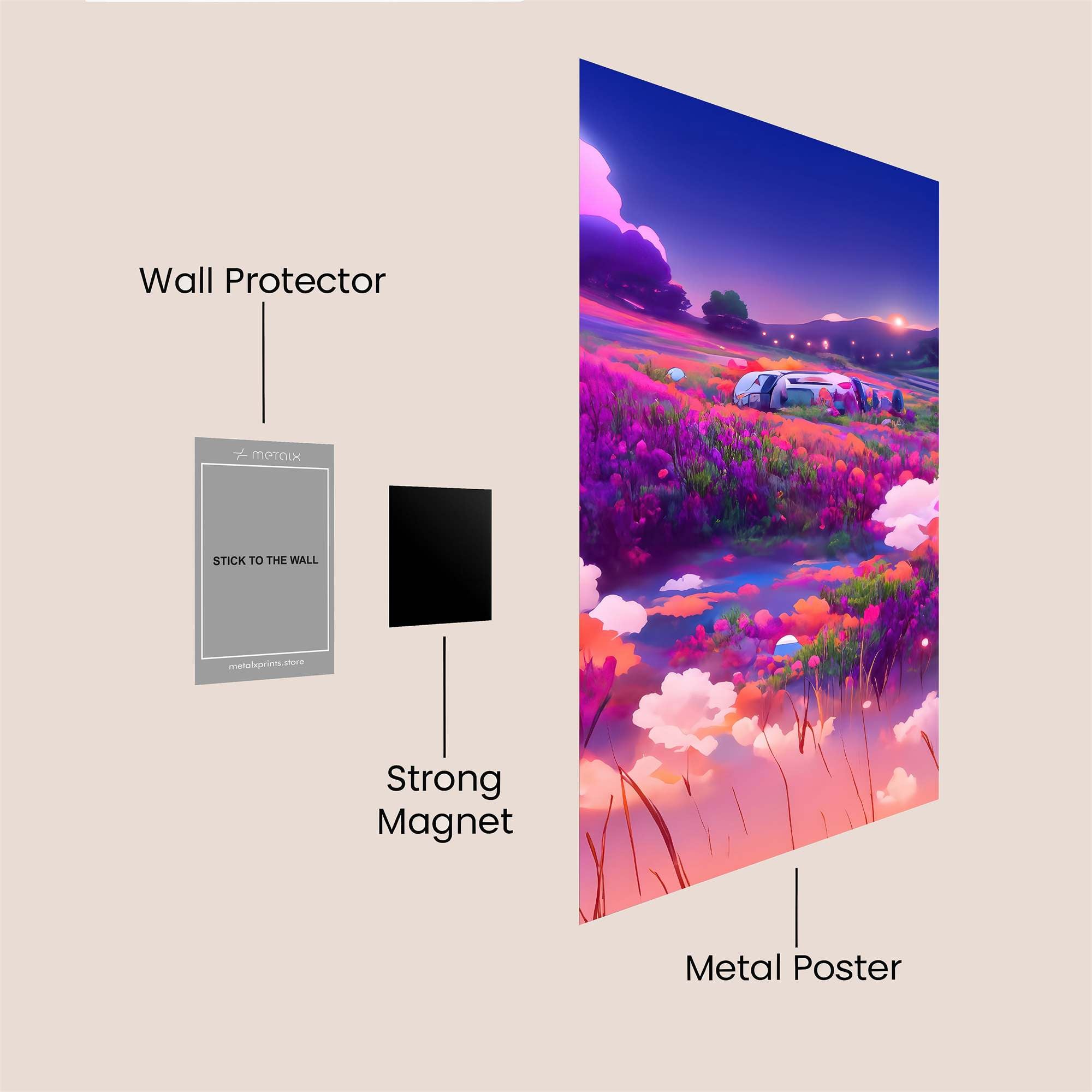 Car Dreamscape Safe Wall Magnetic / M