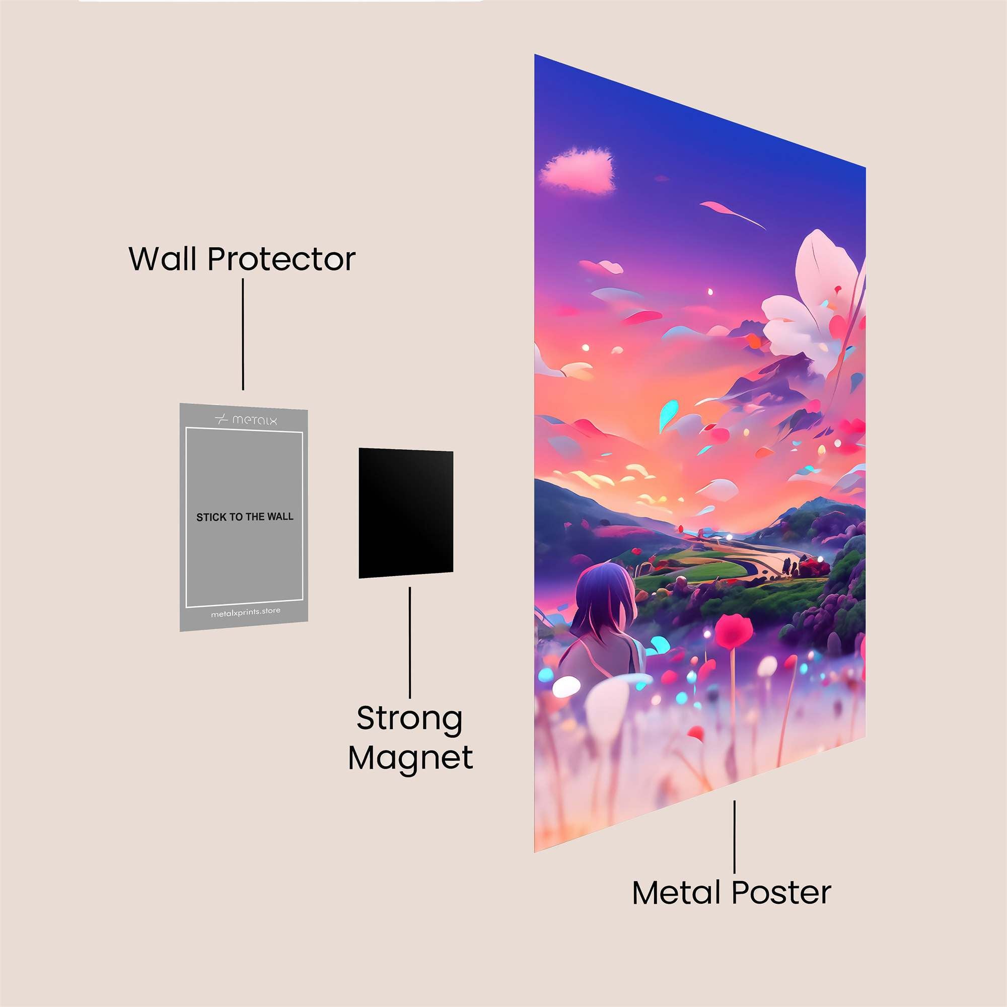 Dreamscape Serenity Safe Wall Magnetic / M