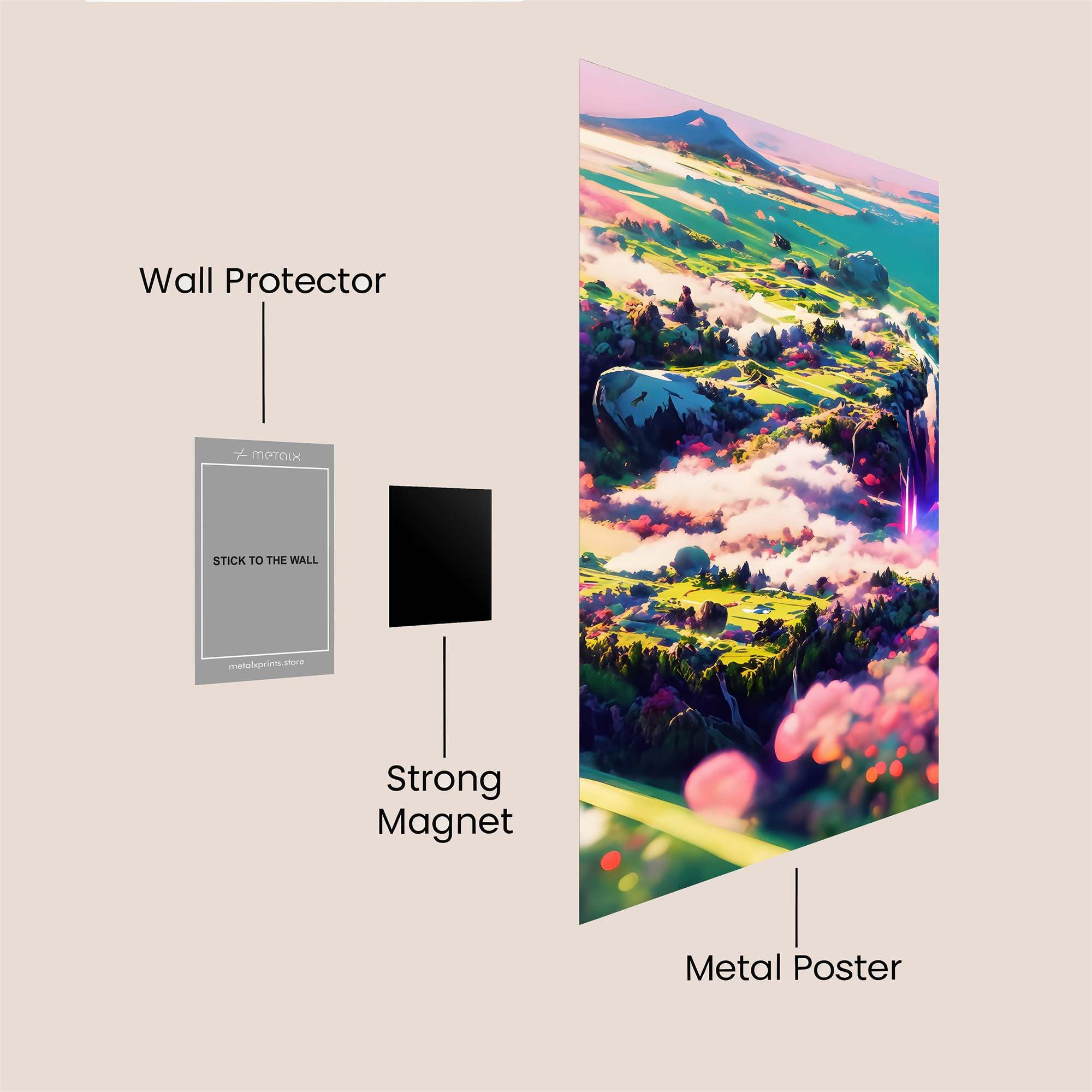 Fuji Dreamscape Safe Wall Magnetic / M