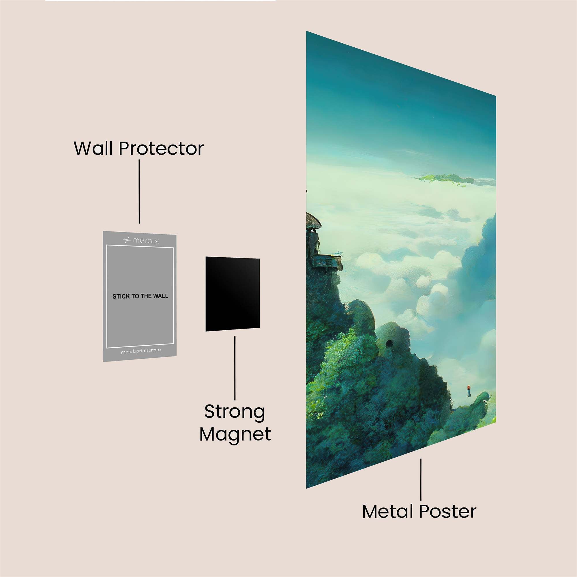 Castle Dreamscape Safe Wall Magnetic / M