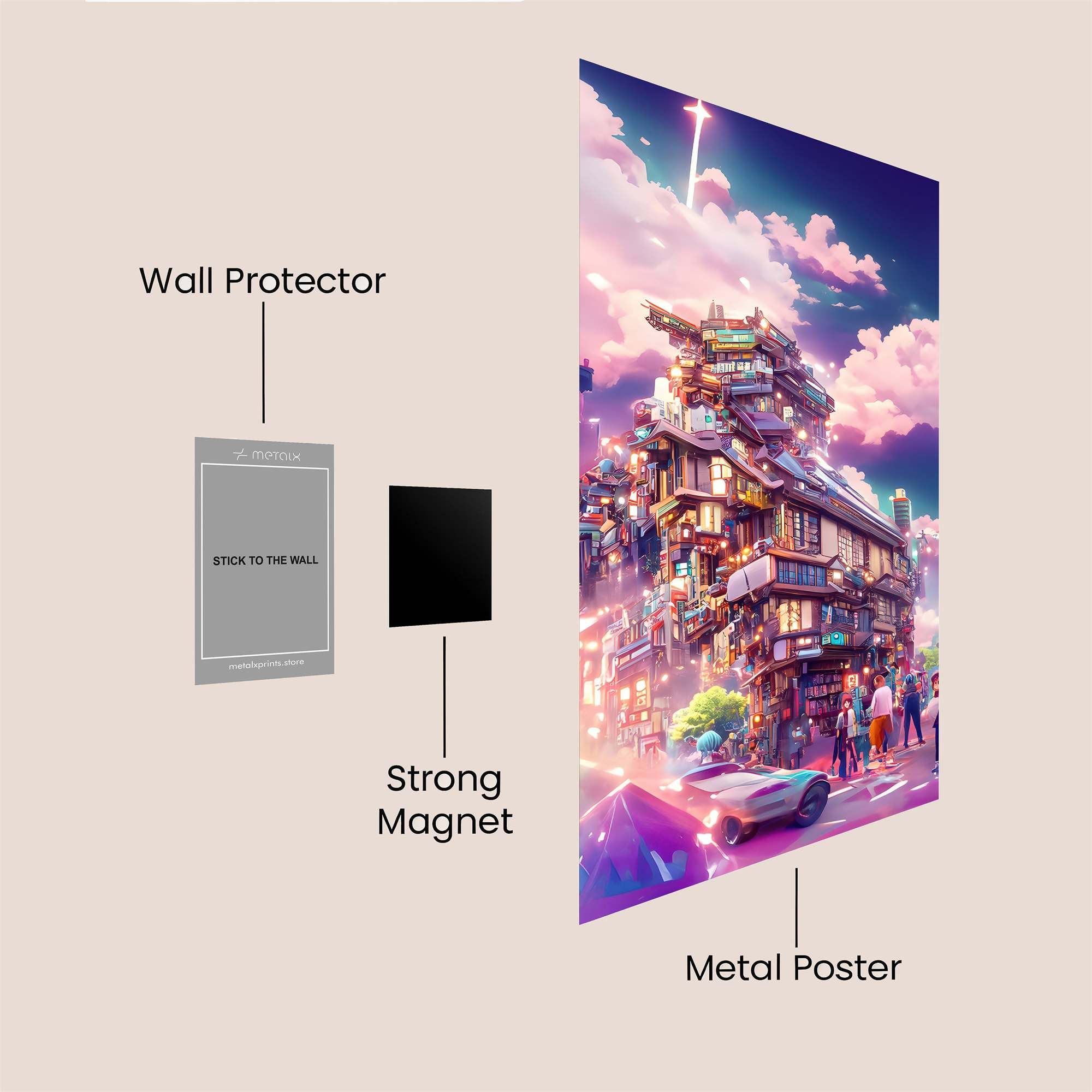 Tokyo Dreamscape Safe Wall Magnetic / M