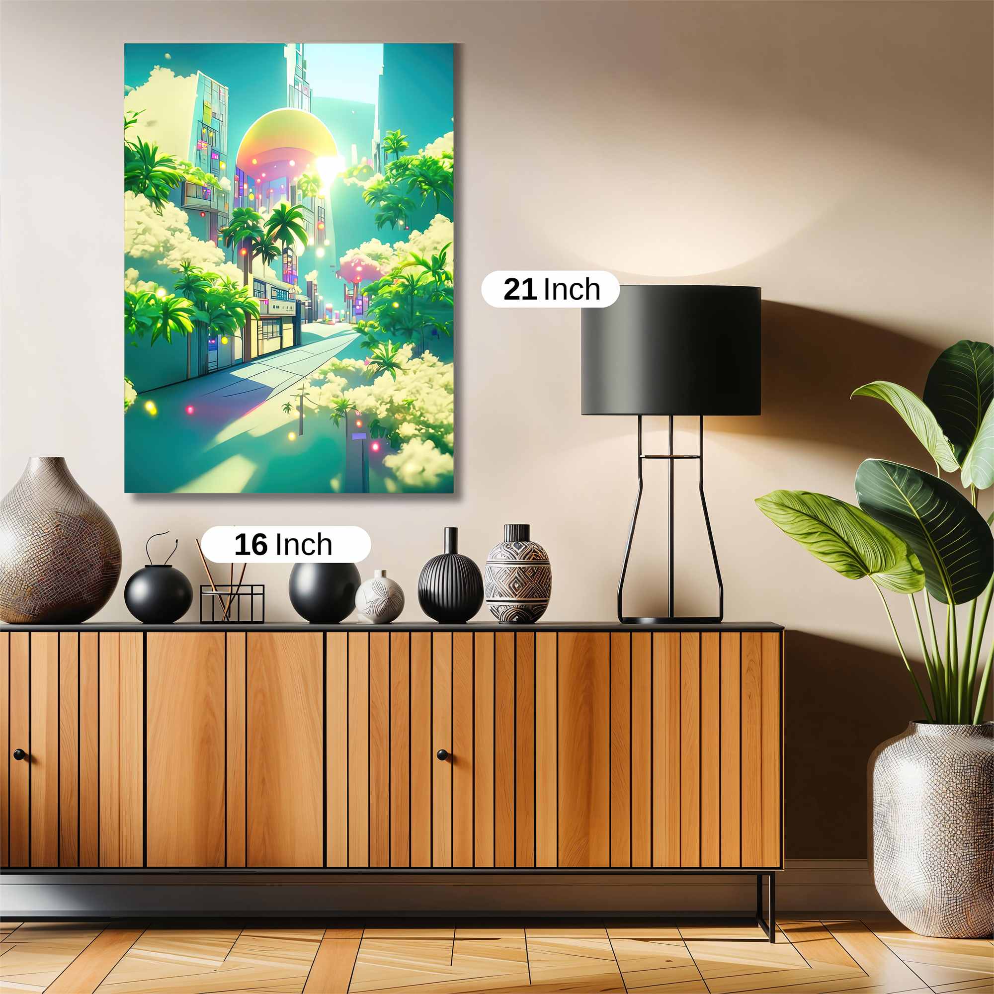 Neon Serenity Safe Wall Magnetic / M