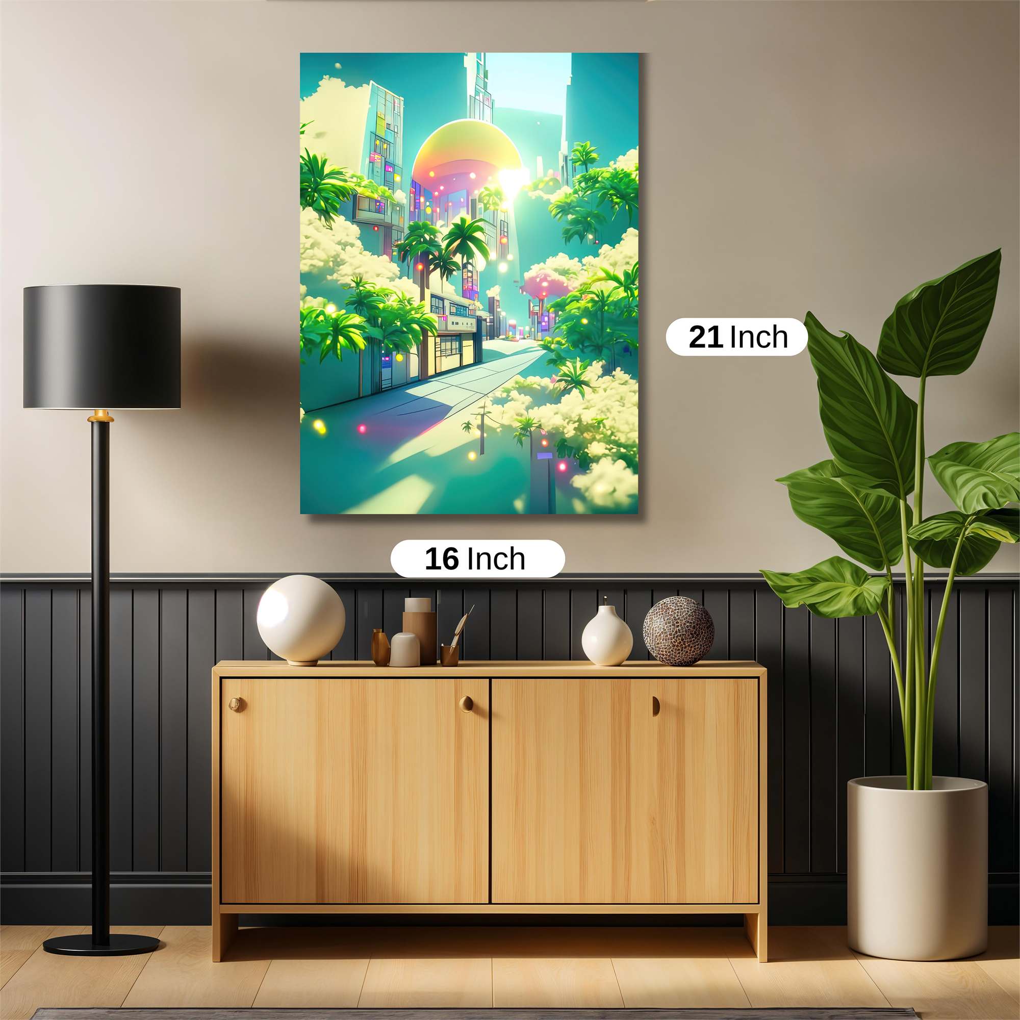 Neon Serenity Safe Wall Magnetic / M