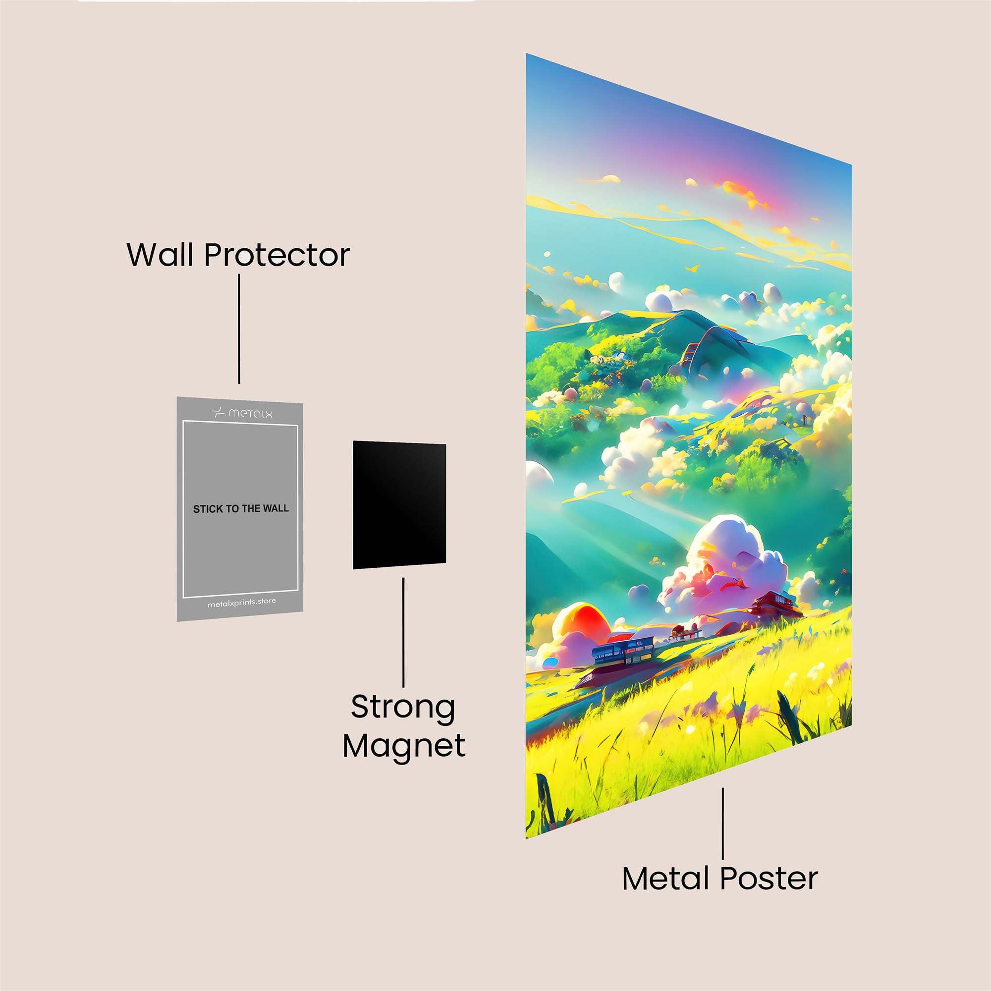 Dreamscape Serenity Safe Wall Magnetic / M