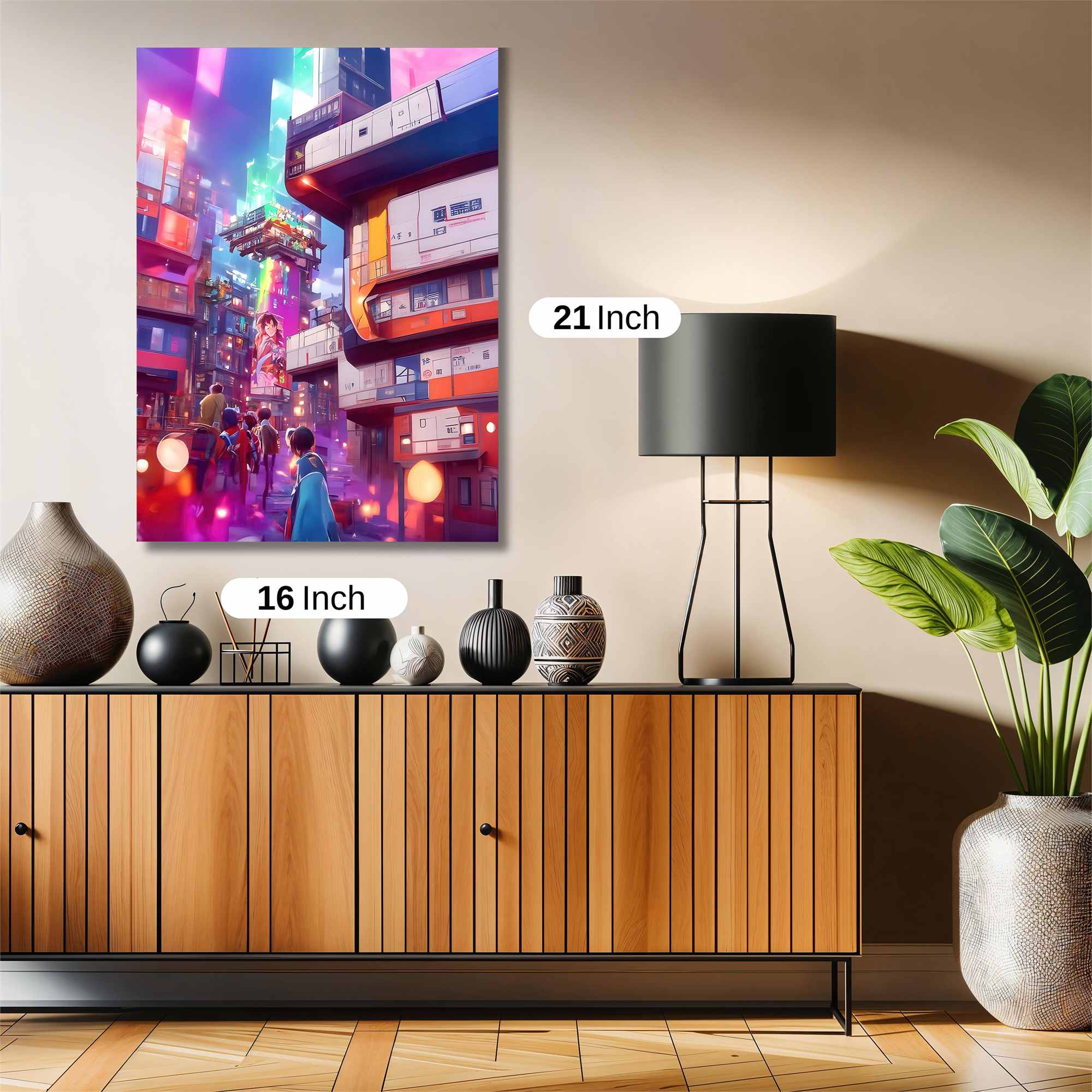 Neon Dreamscape Safe Wall Magnetic / M