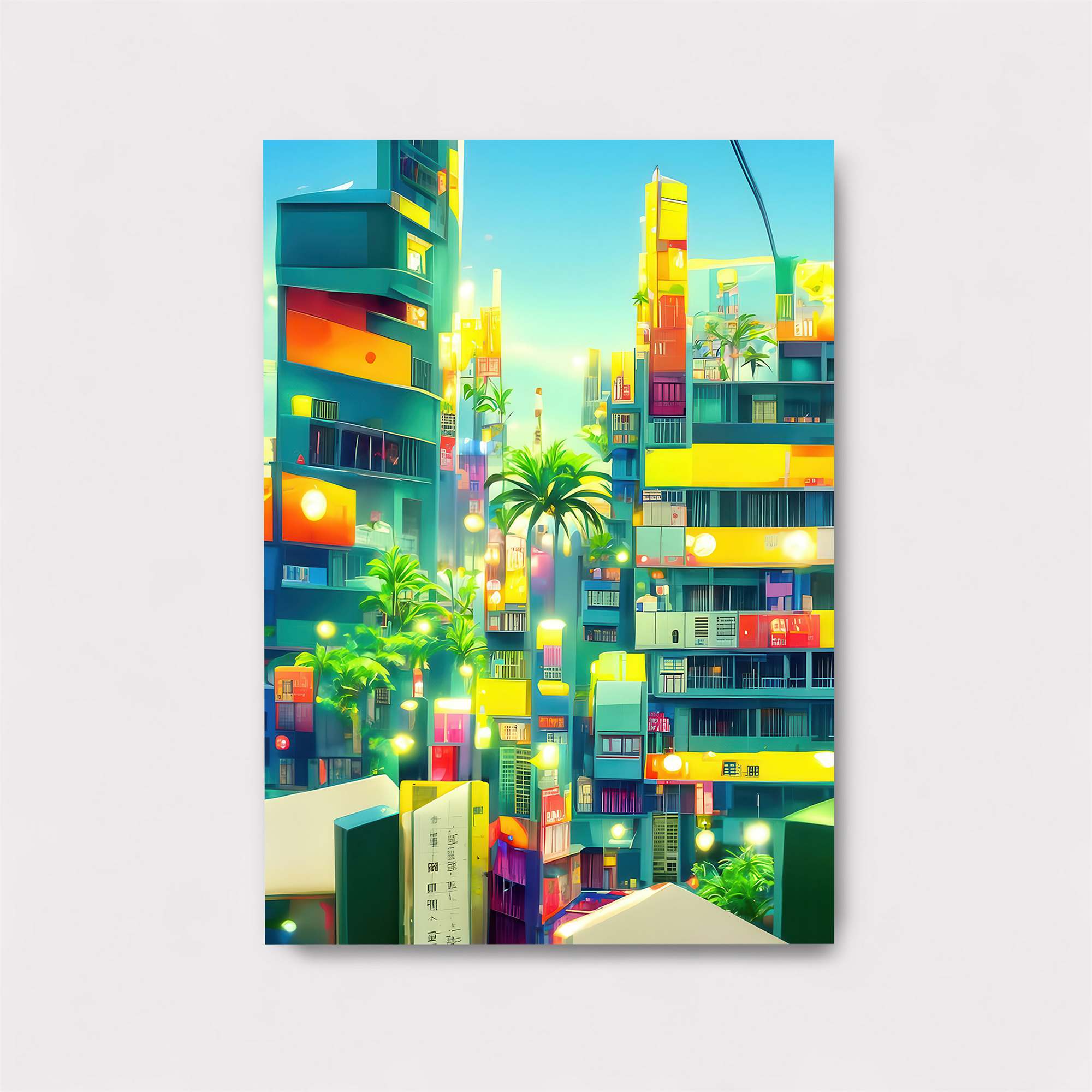 Neon Dreamscape Safe Wall Magnetic / M
