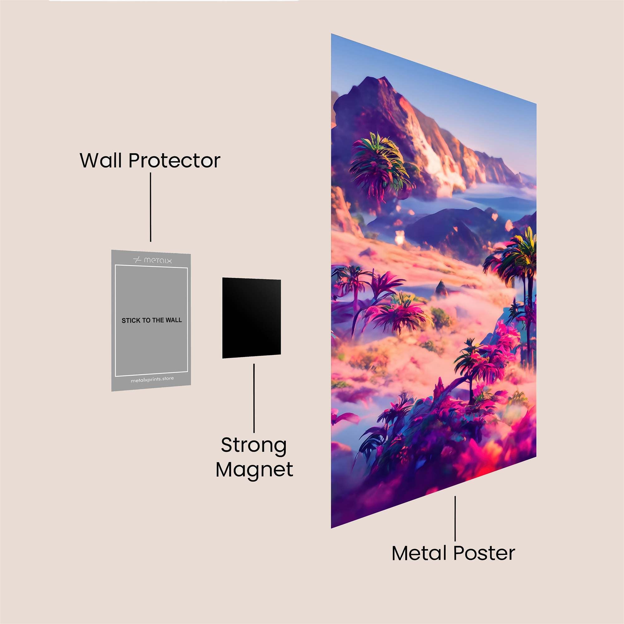 Tropic Dreamscape Safe Wall Magnetic / M