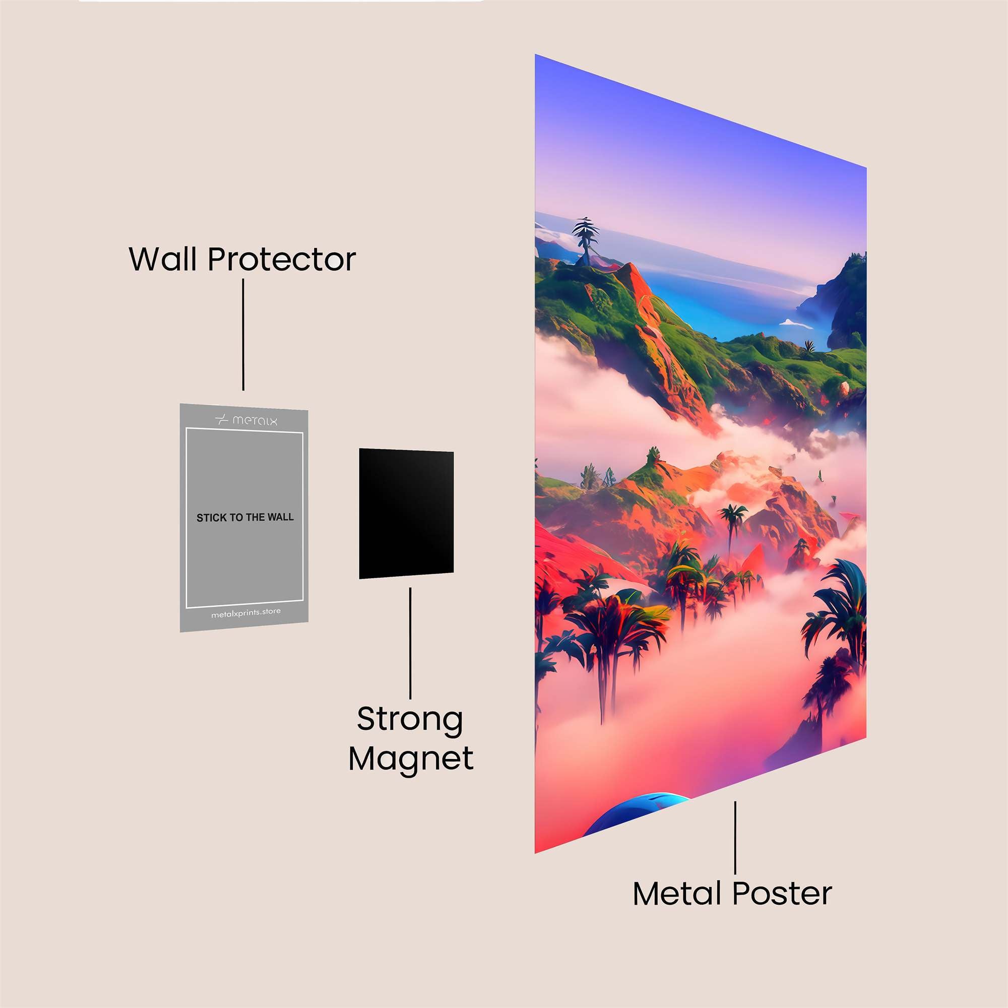 Paradise Dream Safe Wall Magnetic / M
