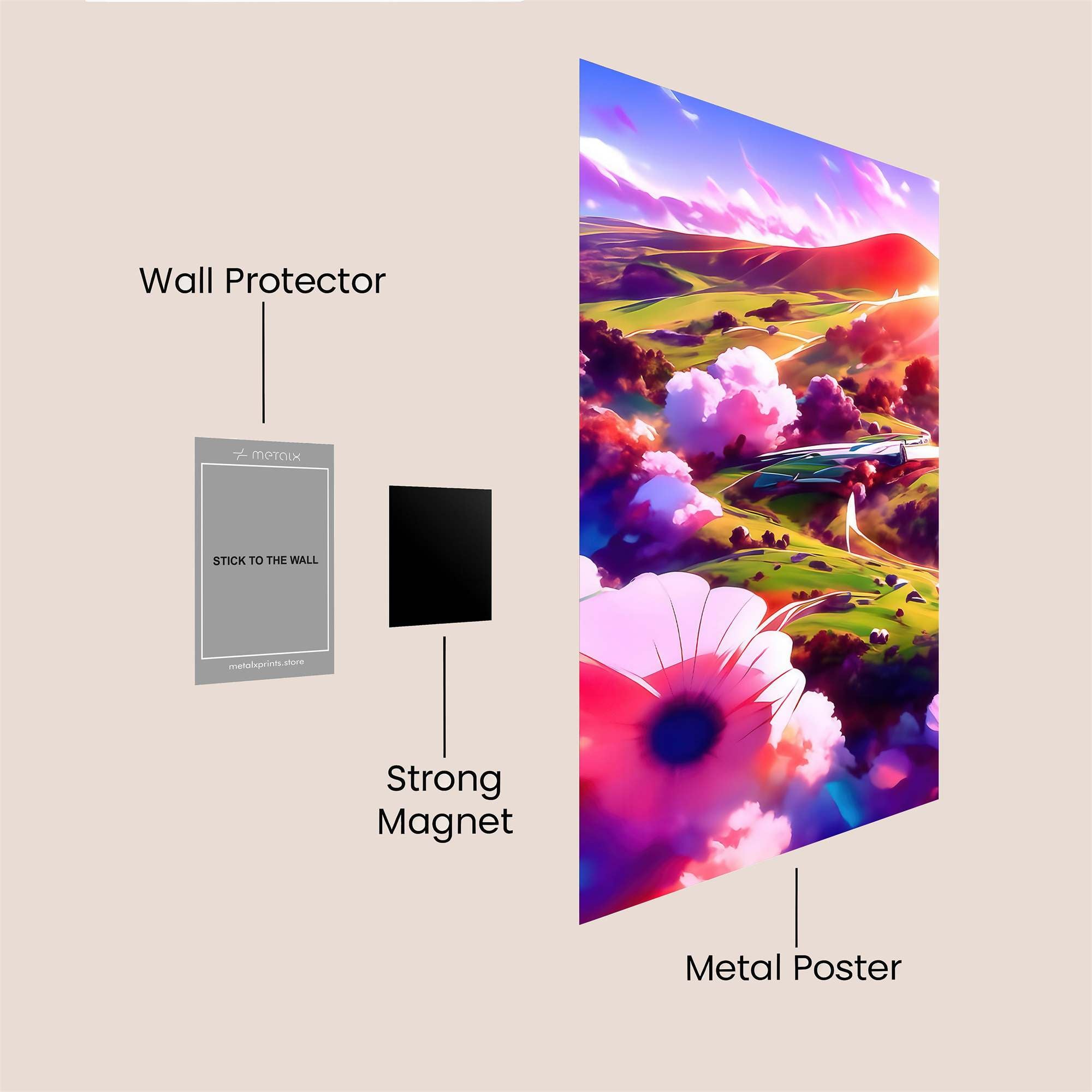Sunset Serenity Safe Wall Magnetic / M