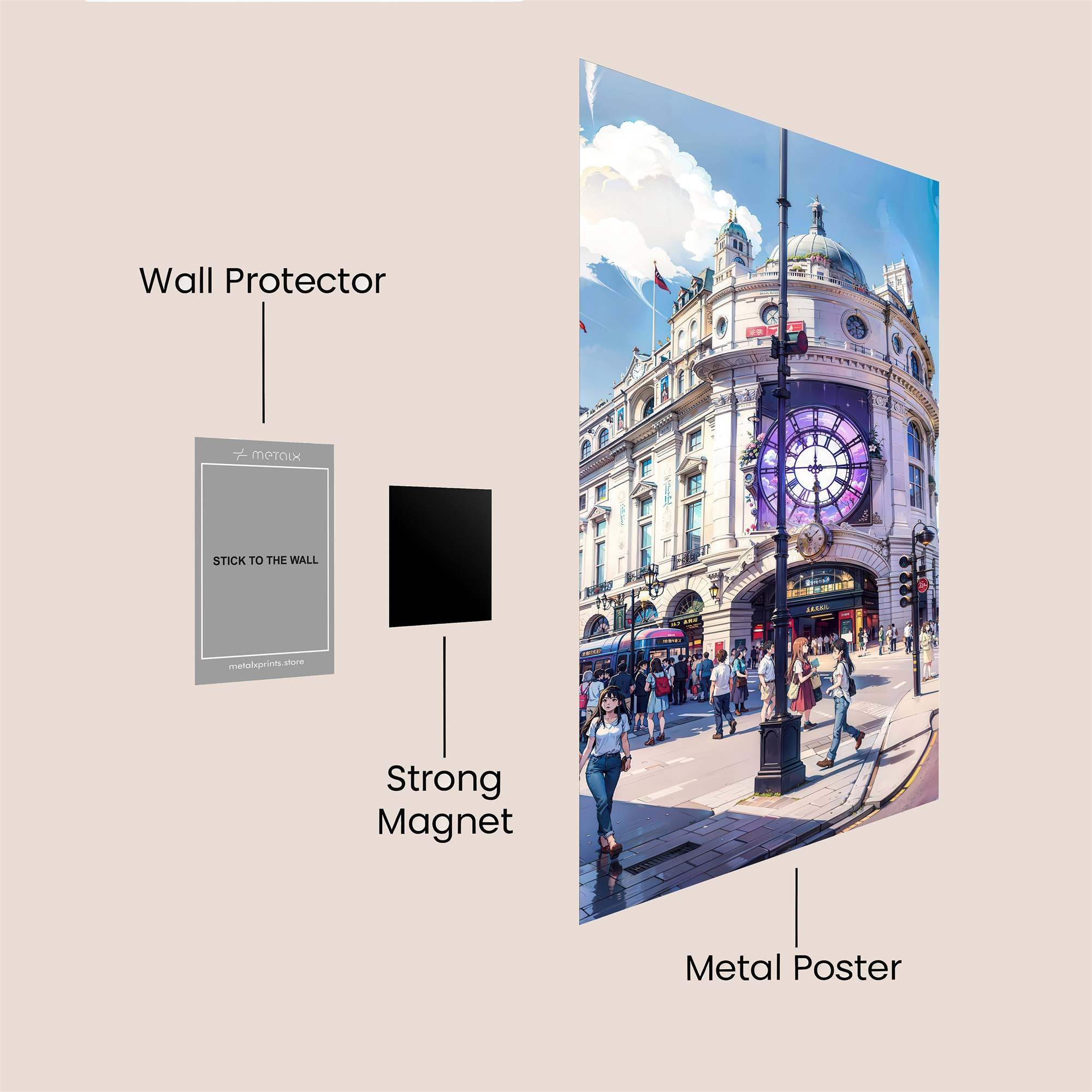 Picadilly Vibrant Safe Wall Magnetic / M