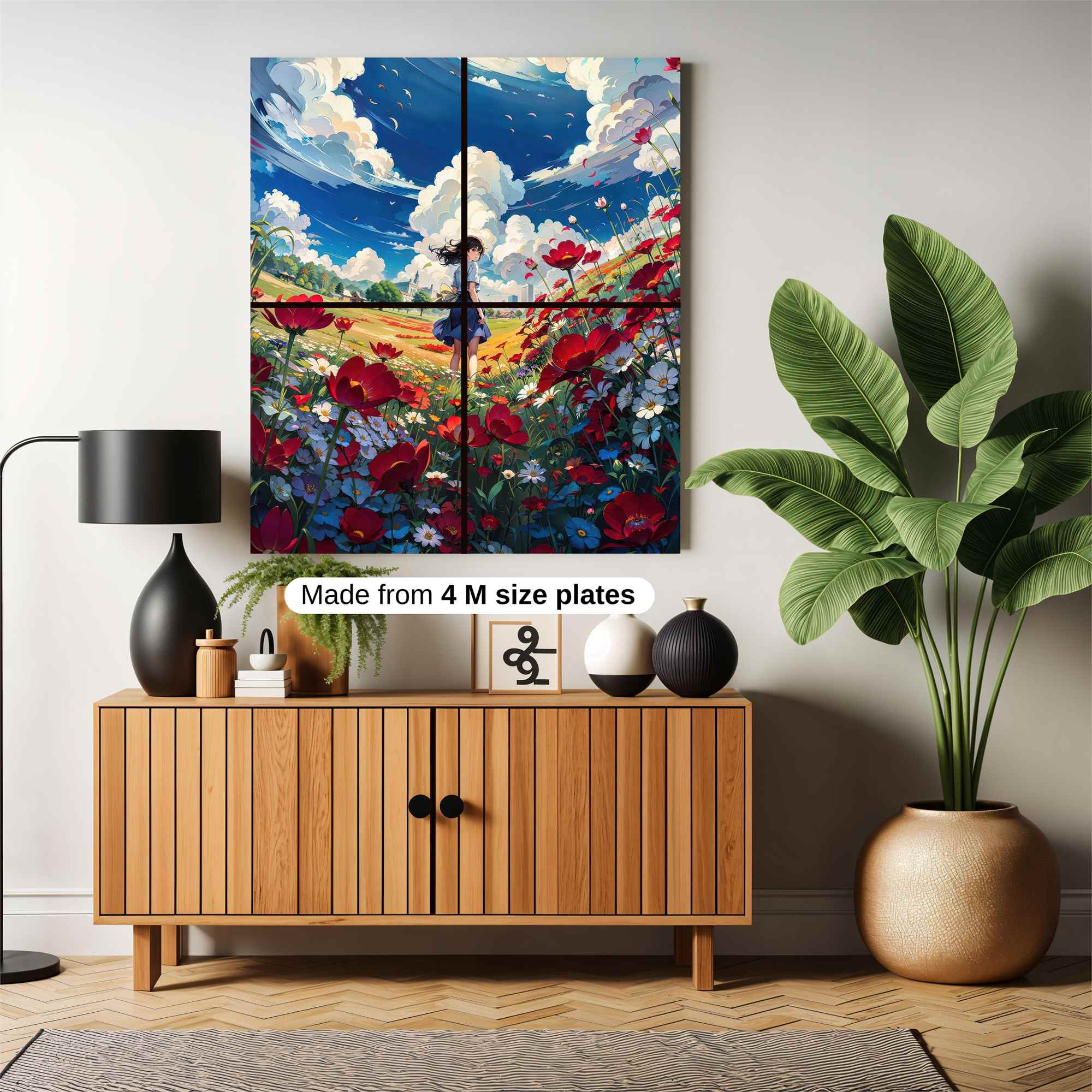 Poppy Whimsy Safe Wall Magnetic / M