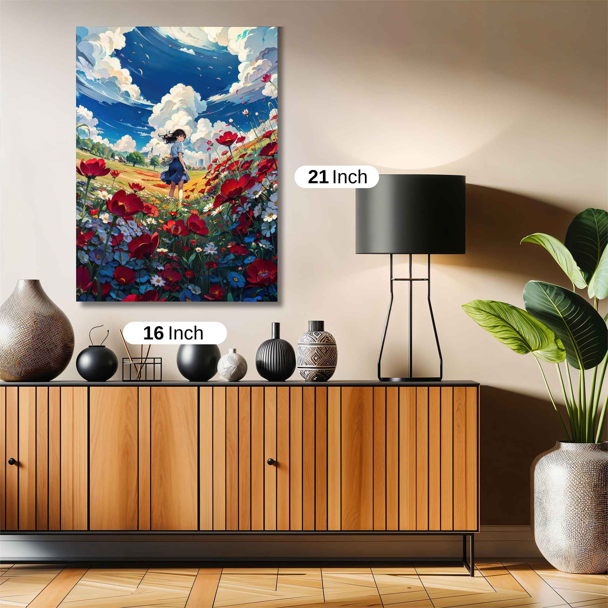 Poppy Whimsy Safe Wall Magnetic / M