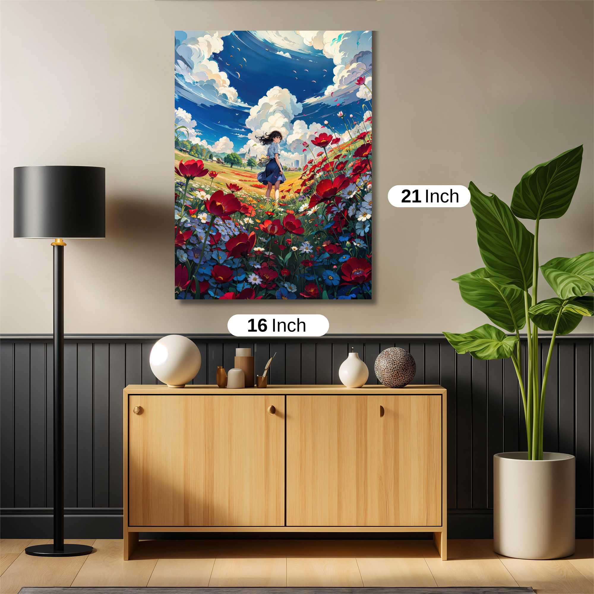 Poppy Whimsy Safe Wall Magnetic / M