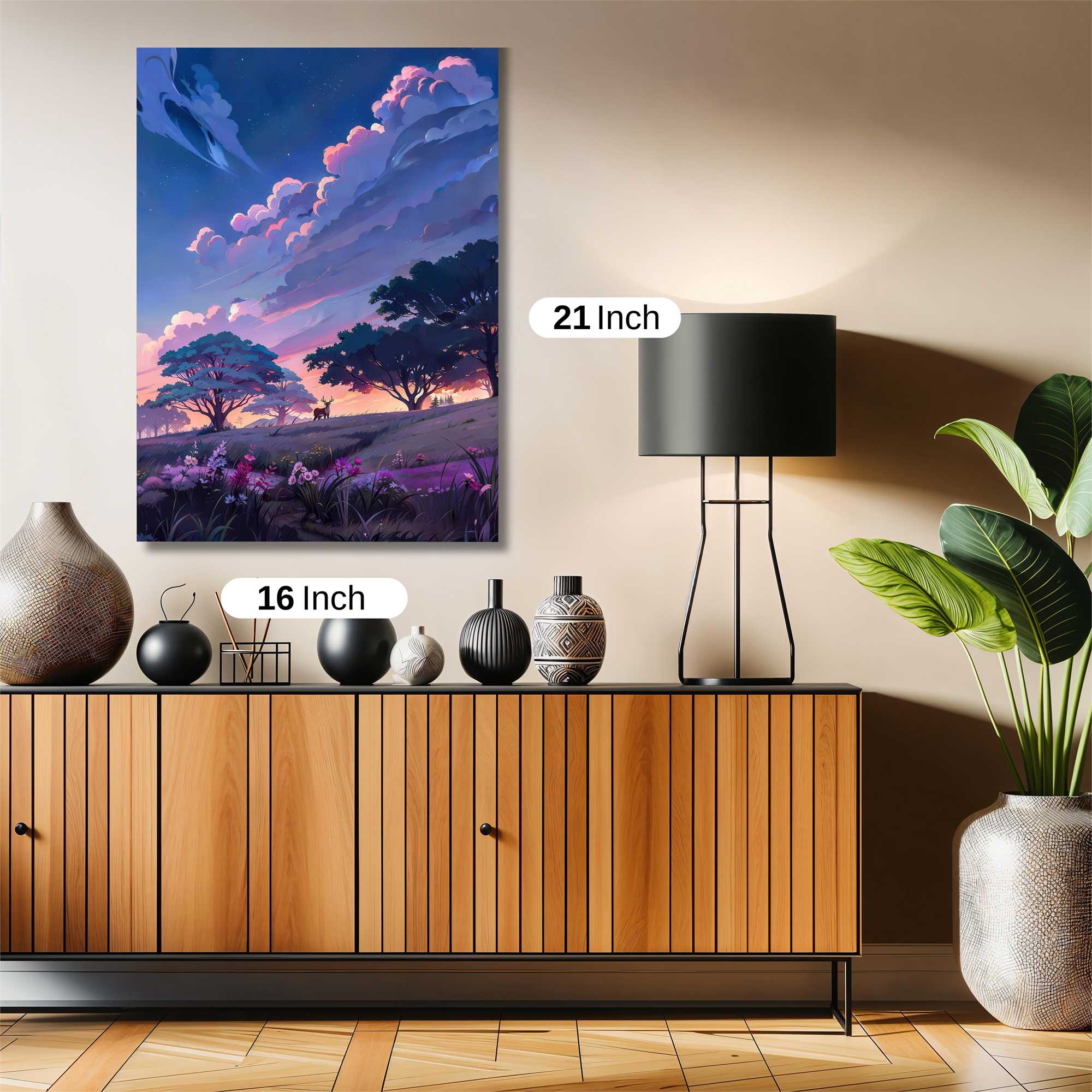 Deer Twilight Safe Wall Magnetic / M