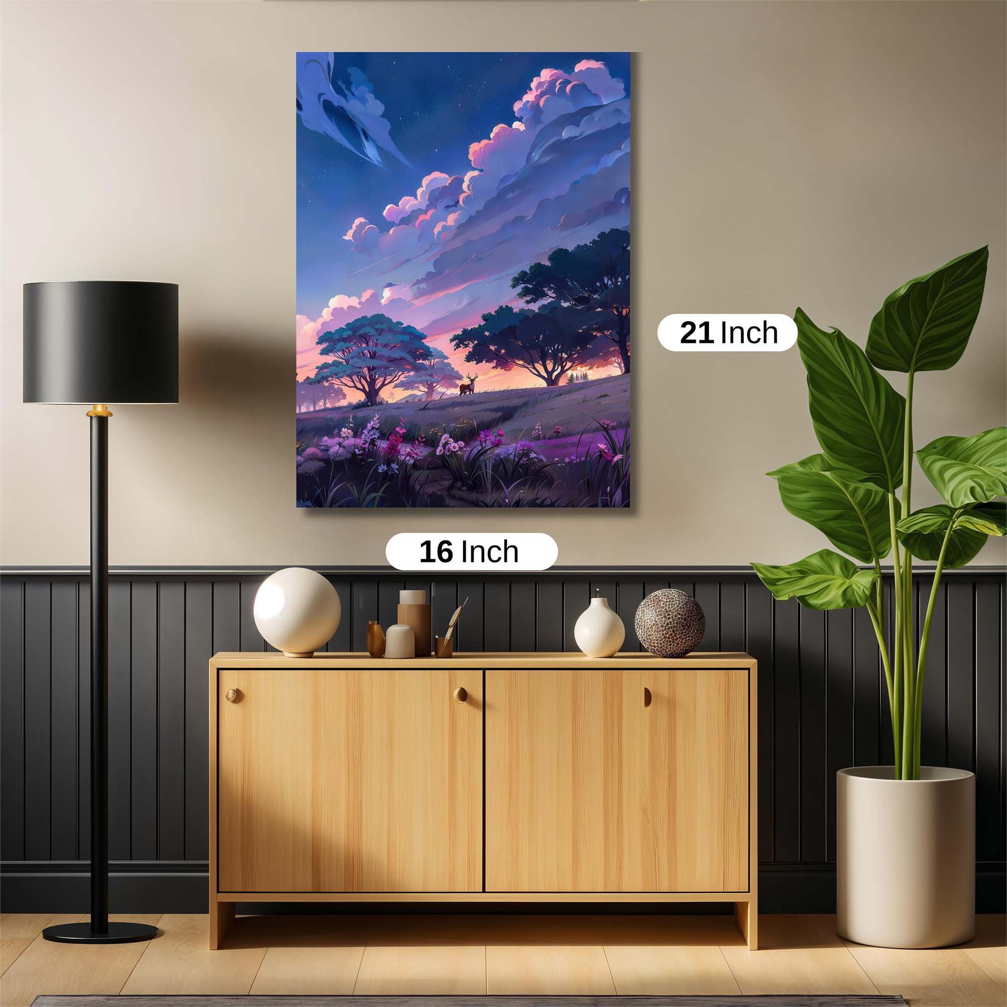 Deer Twilight Safe Wall Magnetic / M