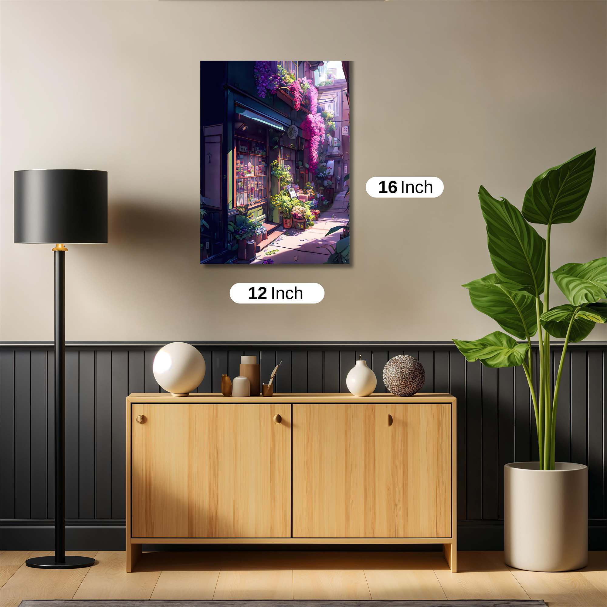 Floral Serenity Safe Wall Magnetic / M