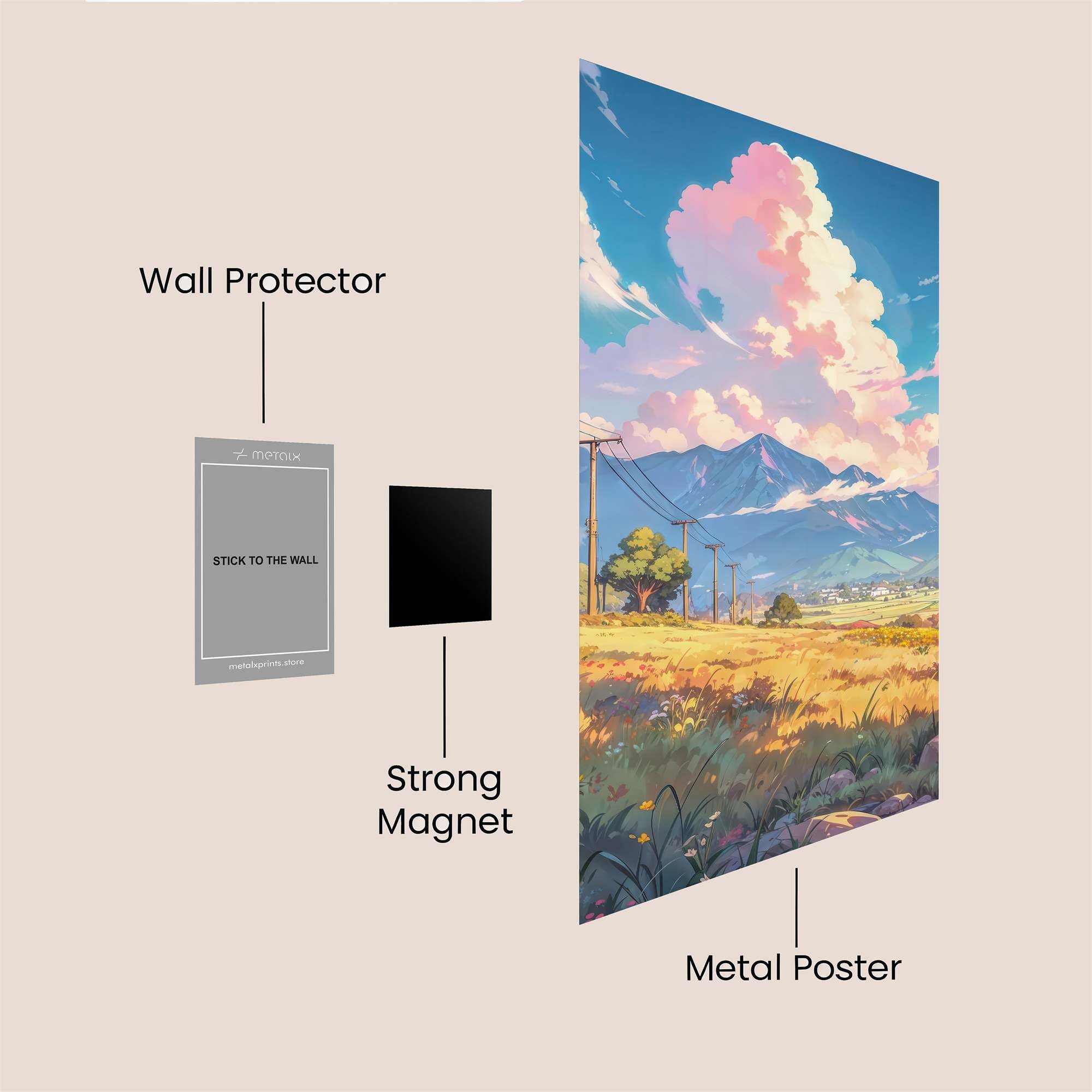 Mountain Serenity Safe Wall Magnetic / M