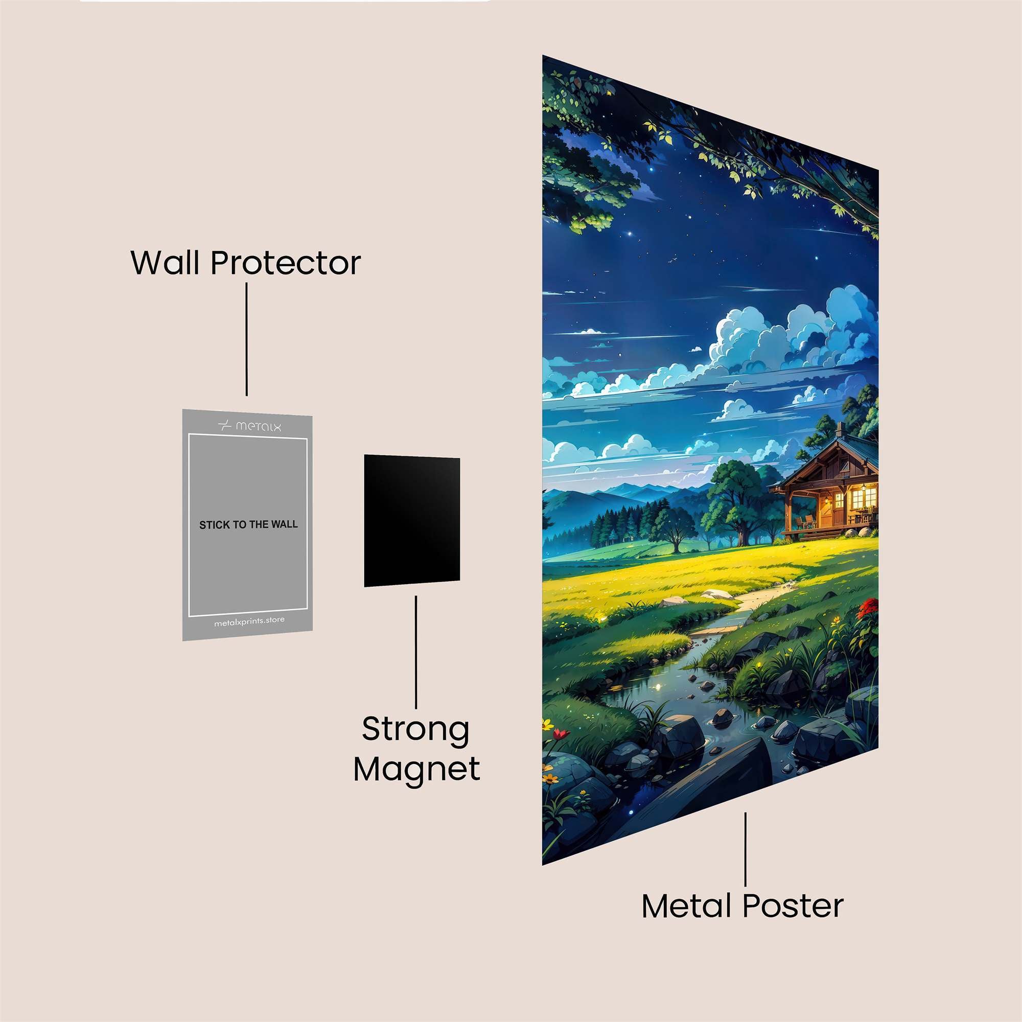 Cabin Serenity Safe Wall Magnetic / M