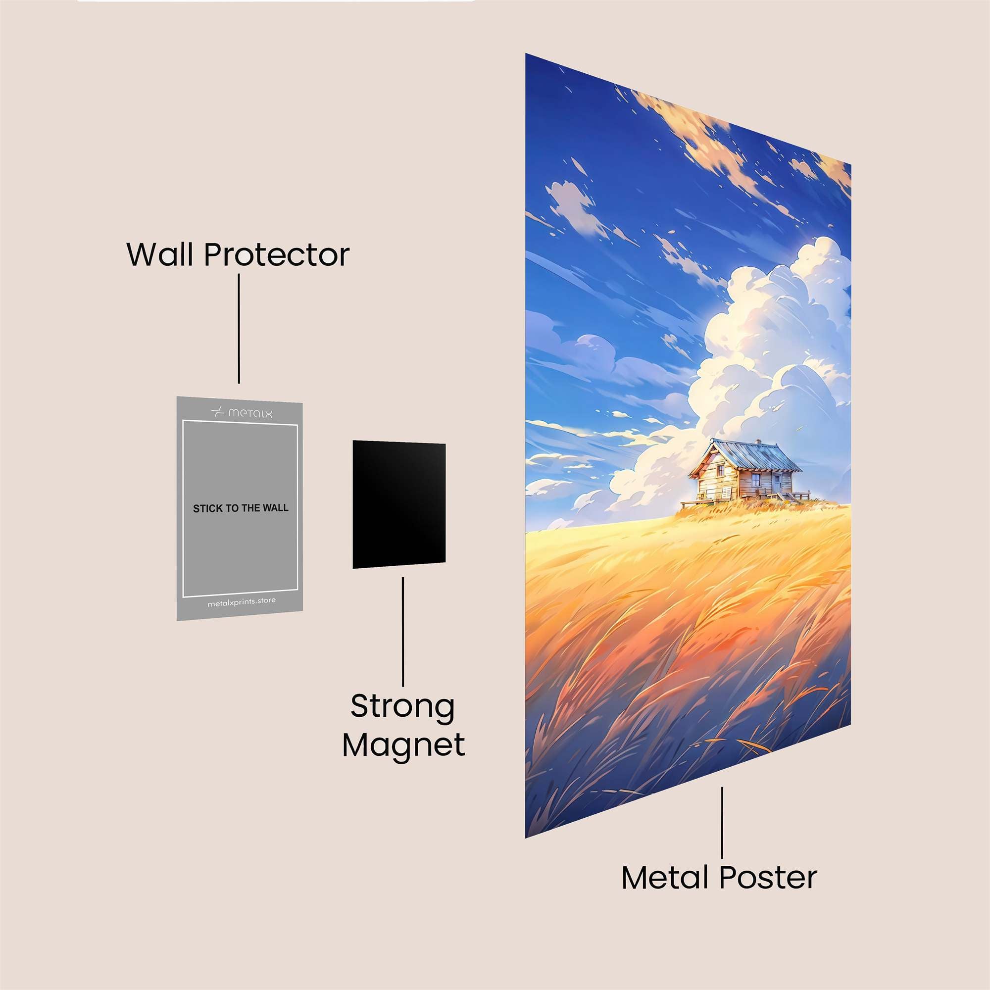 Cottage Dream Safe Wall Magnetic / M