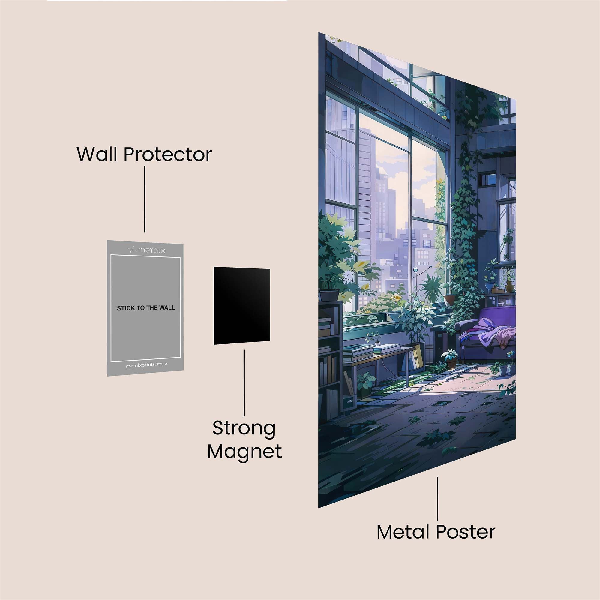 Urban Serenity Safe Wall Magnetic / M