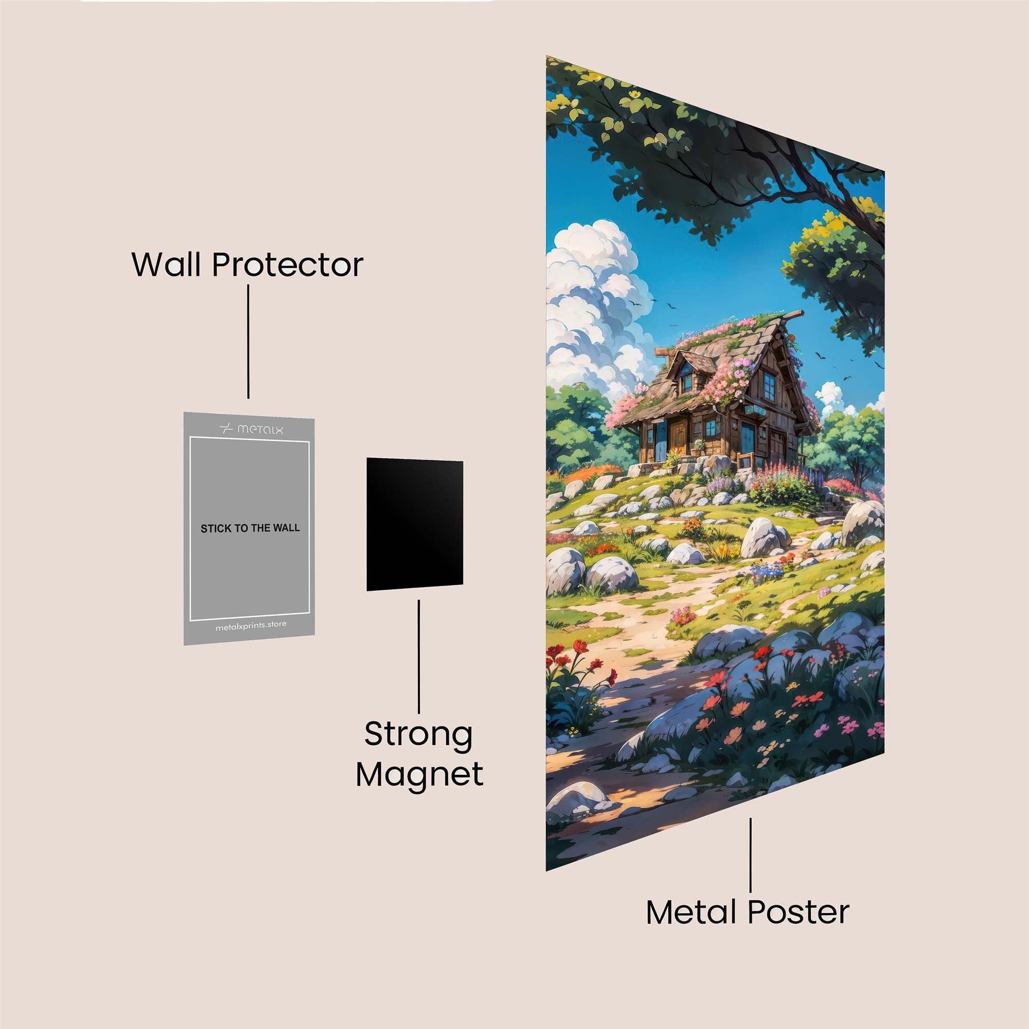 Cottage Bliss Safe Wall Magnetic / M