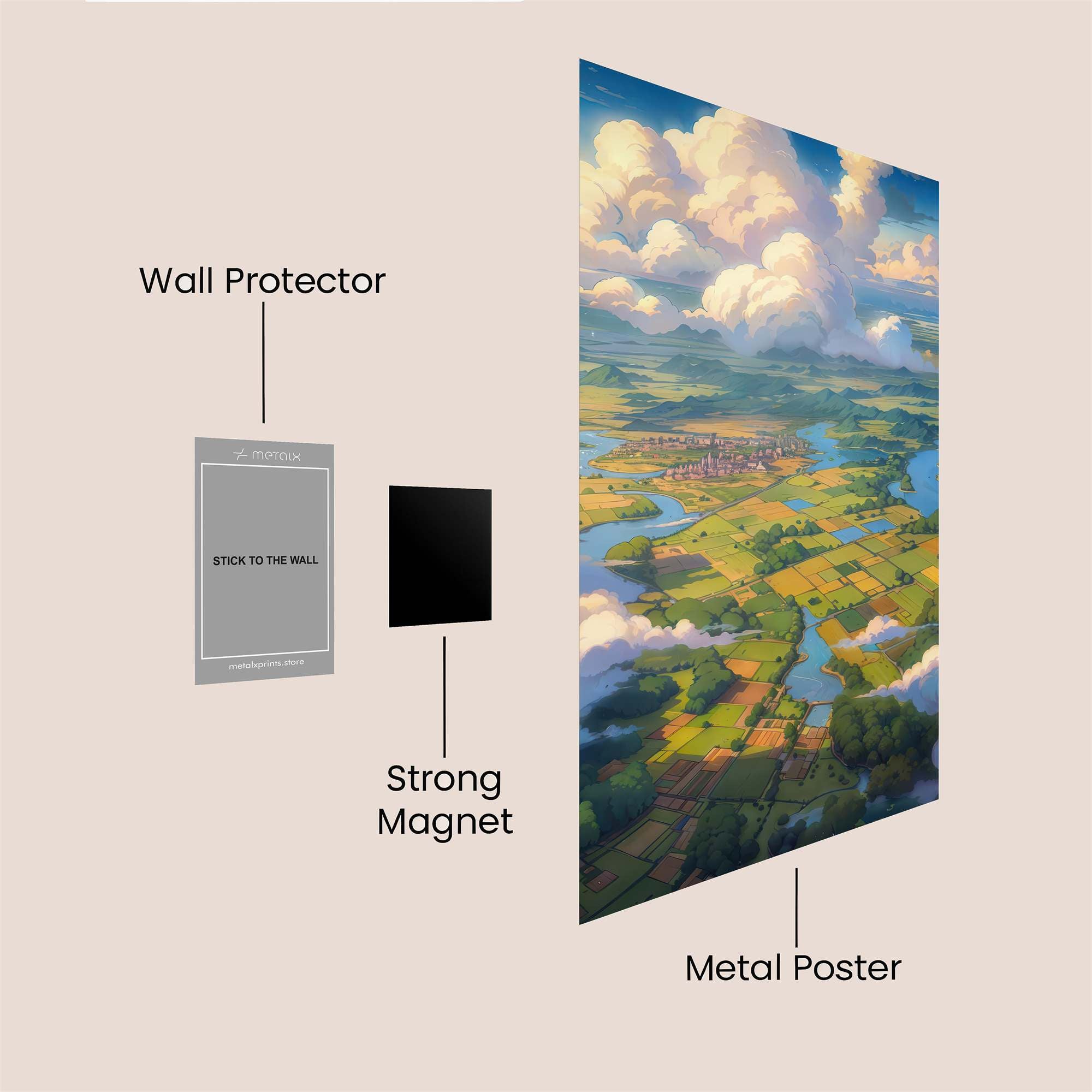 Skyward Serenity Safe Wall Magnetic / M