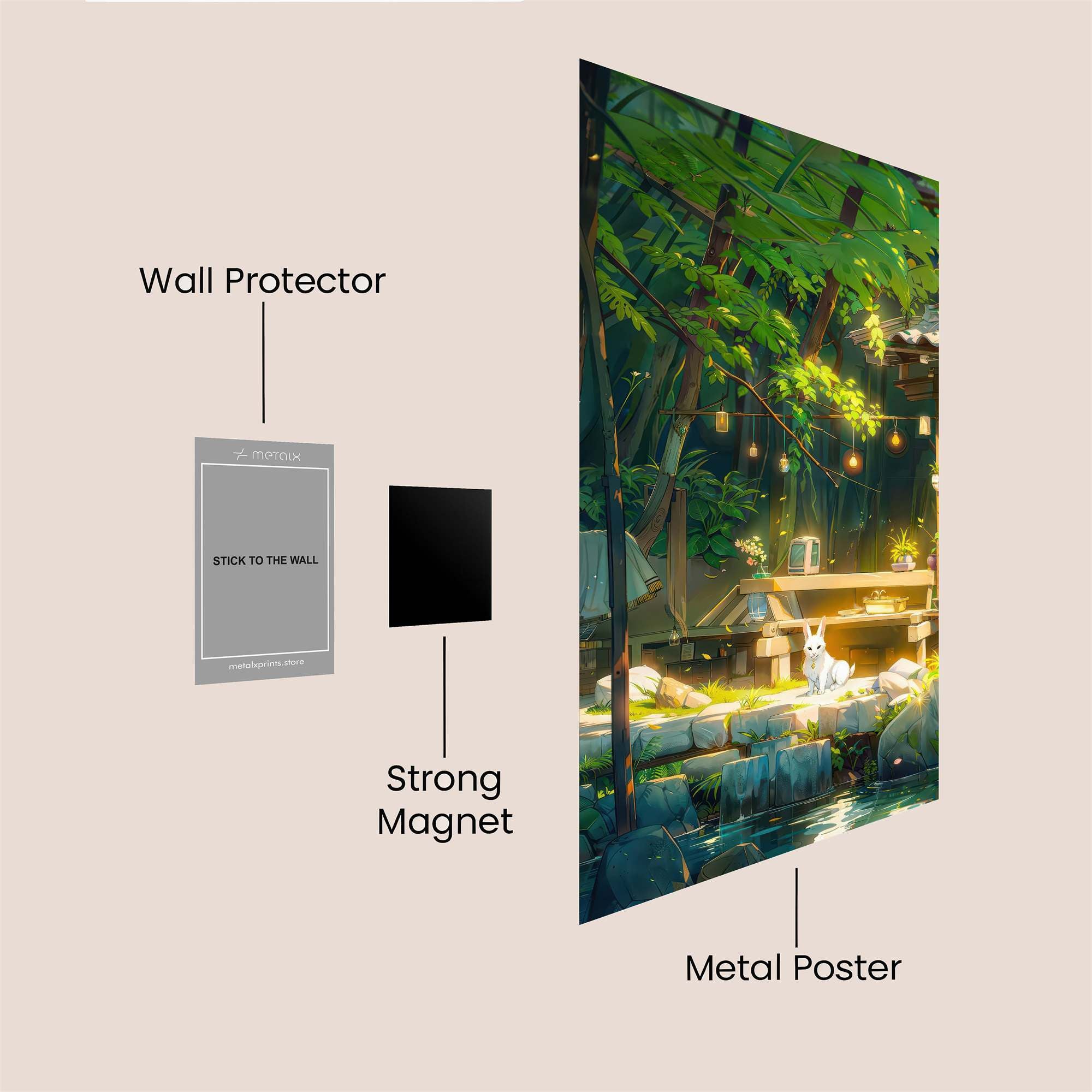 Bunny Bliss Safe Wall Magnetic / M