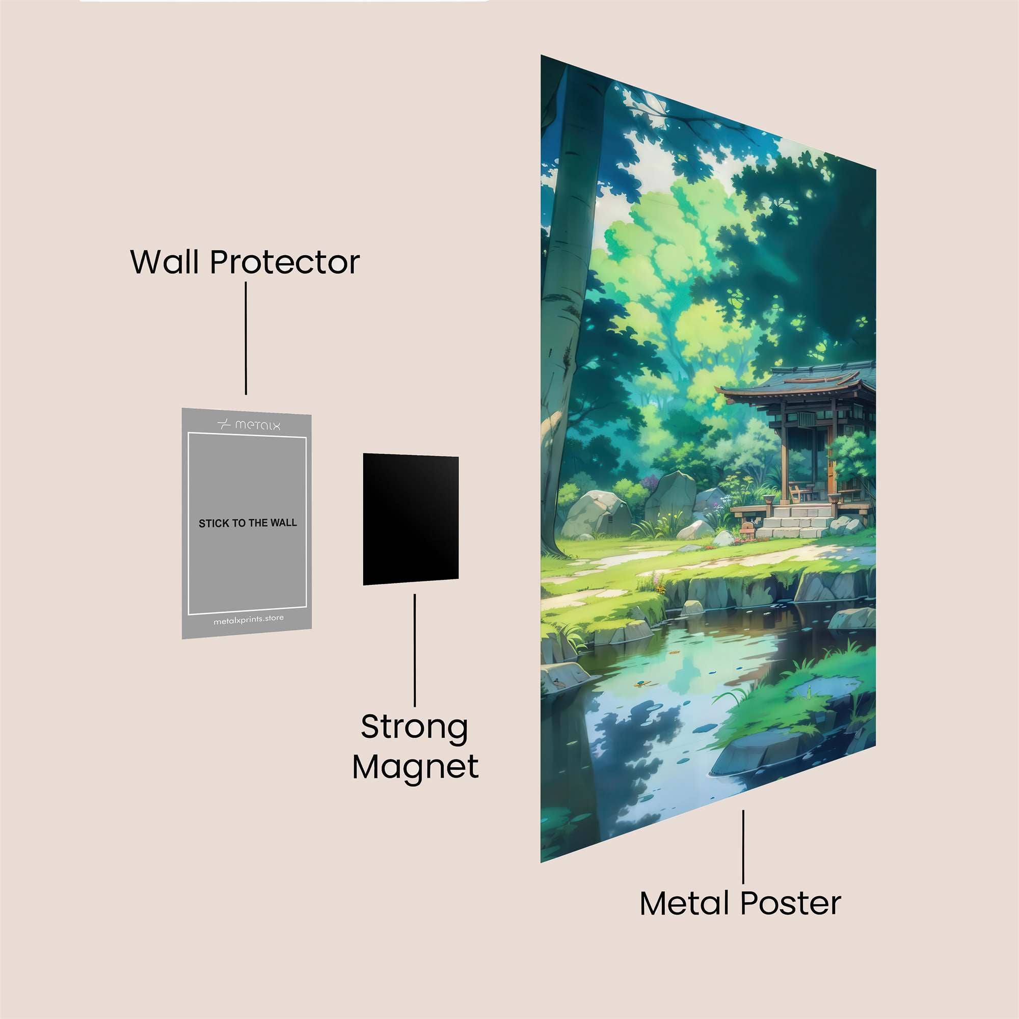 Forest Serenity Safe Wall Magnetic / M