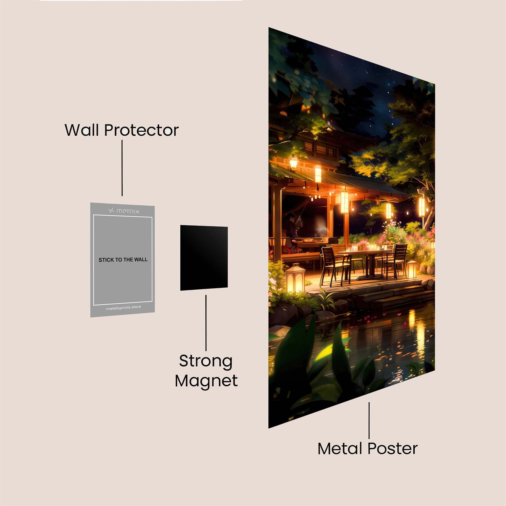 Moonlit Serenity Safe Wall Magnetic / M