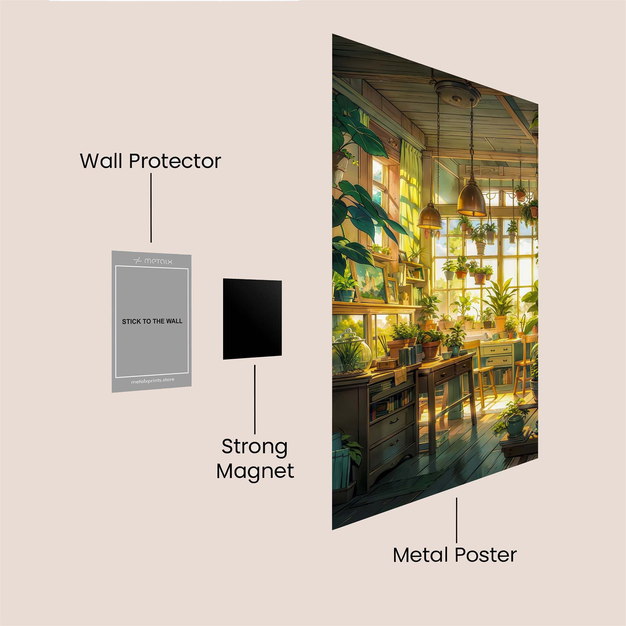 Sunlit Serenity Safe Wall Magnetic / M