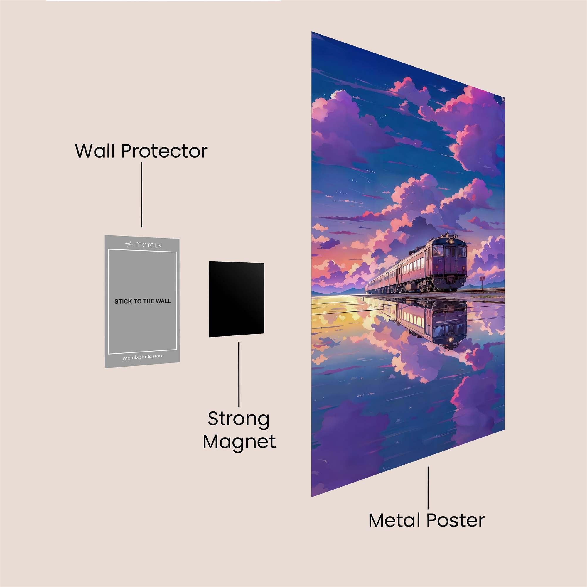 Train Tranquility Safe Wall Magnetic / M