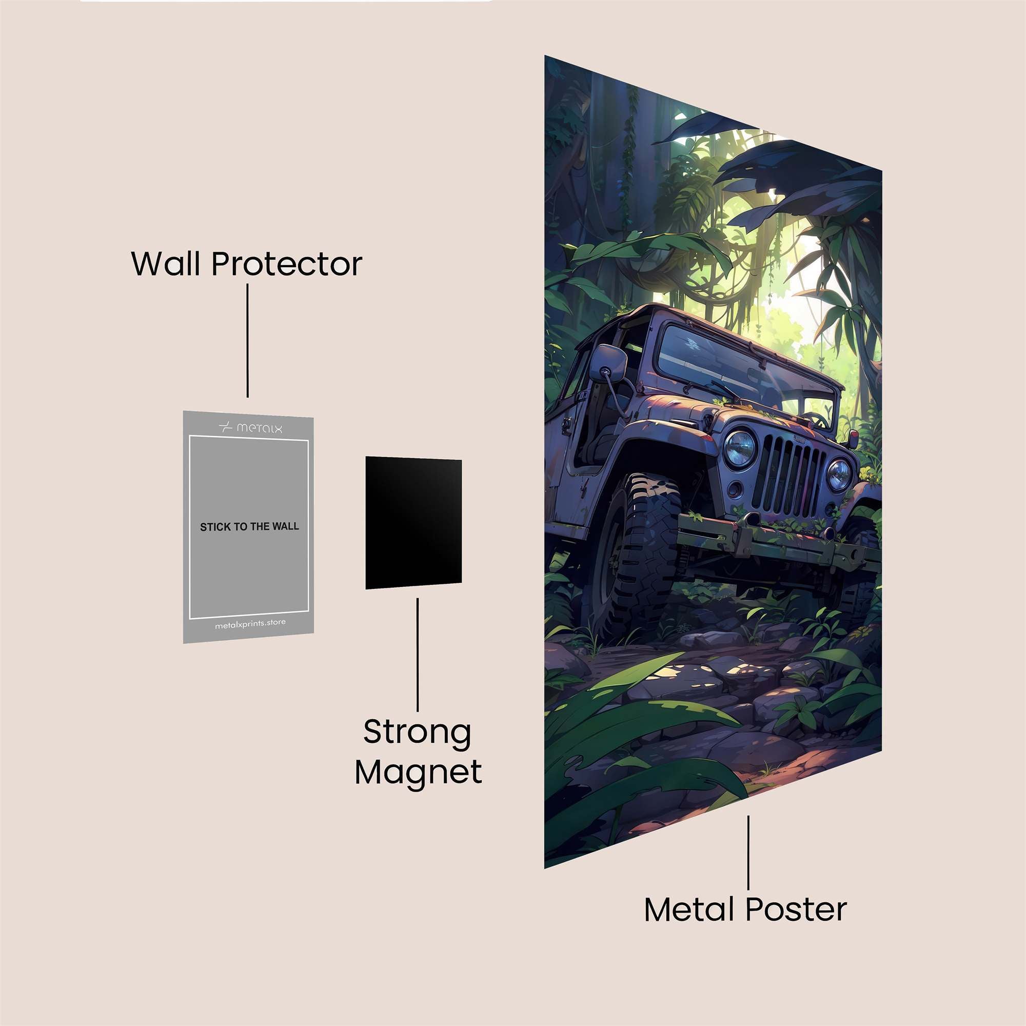 Jeep Odyssey Safe Wall Magnetic / M