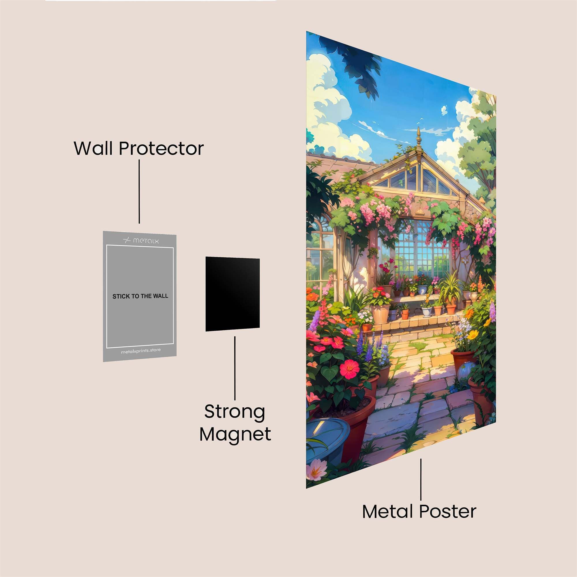 Garden Serenity Safe Wall Magnetic / M