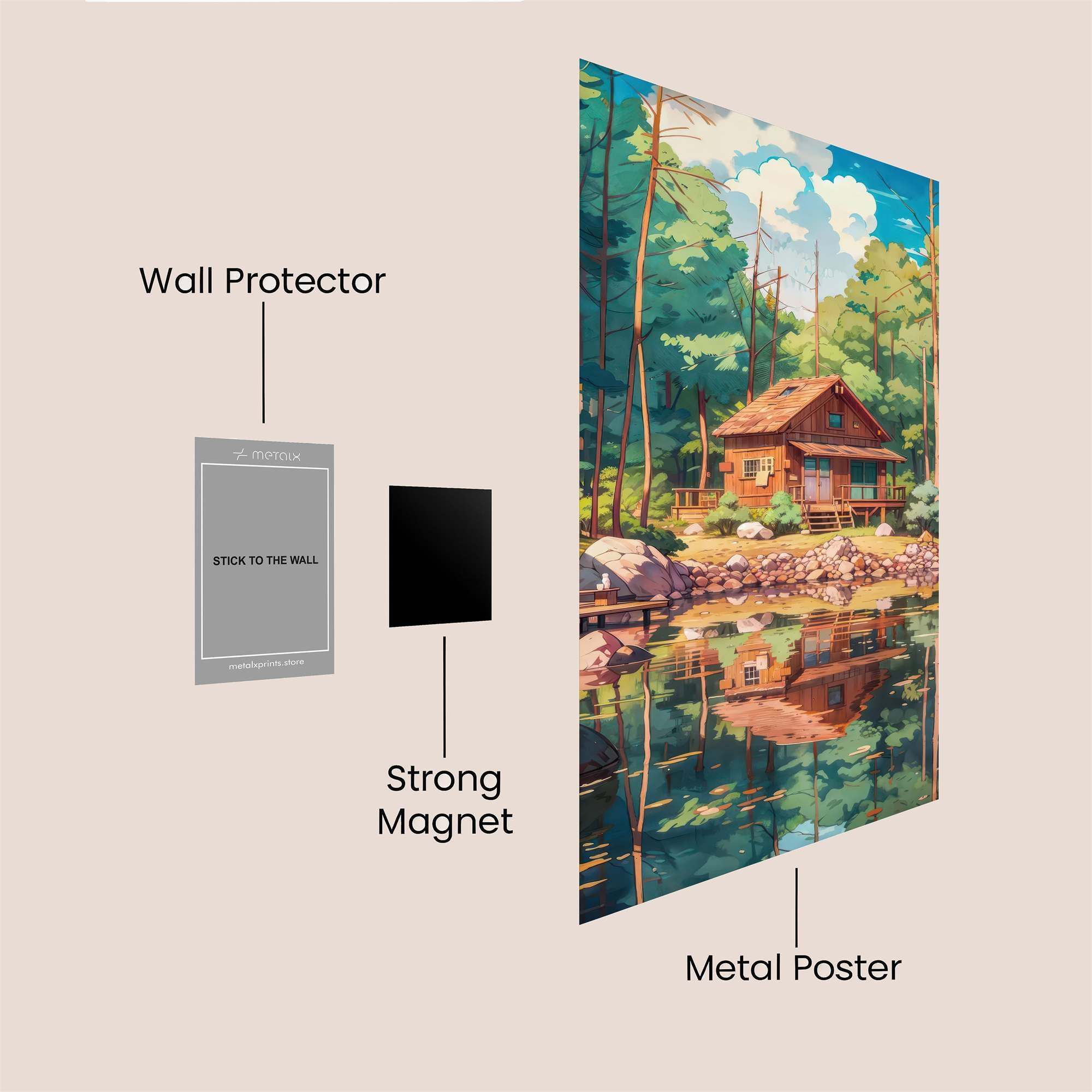Cabin Serenity Safe Wall Magnetic / M