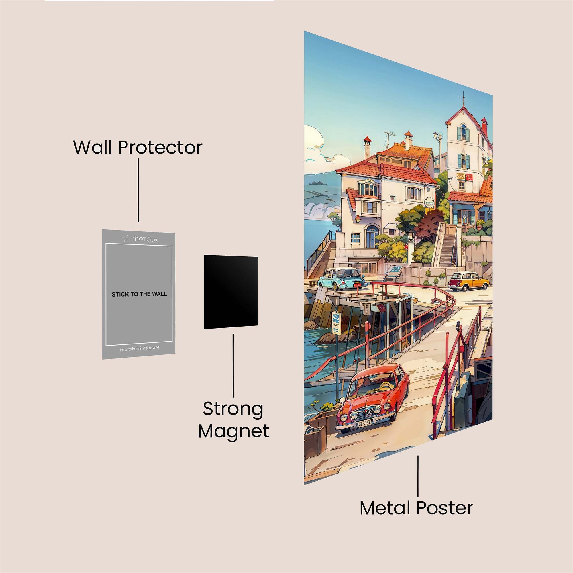 Seaside Serenity Safe Wall Magnetic / M