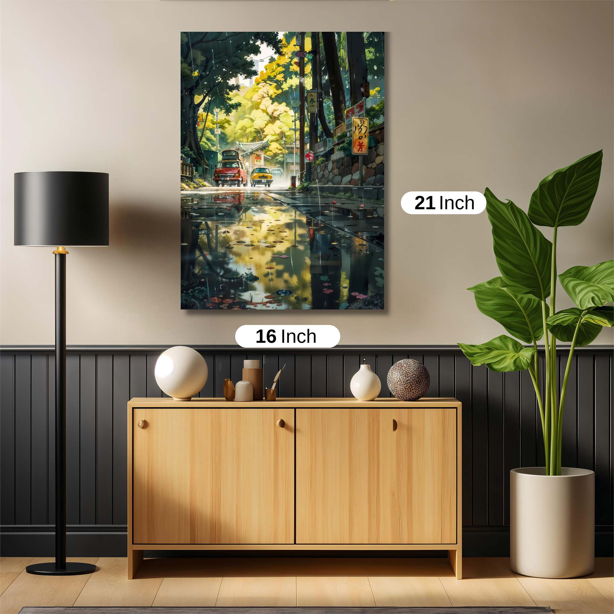 Rainy Serenity Safe Wall Magnetic / M