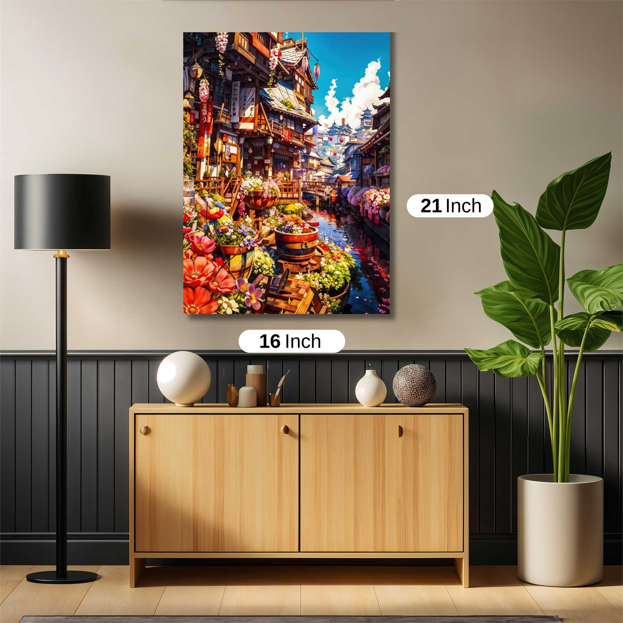 Floral Serenity Safe Wall Magnetic / M